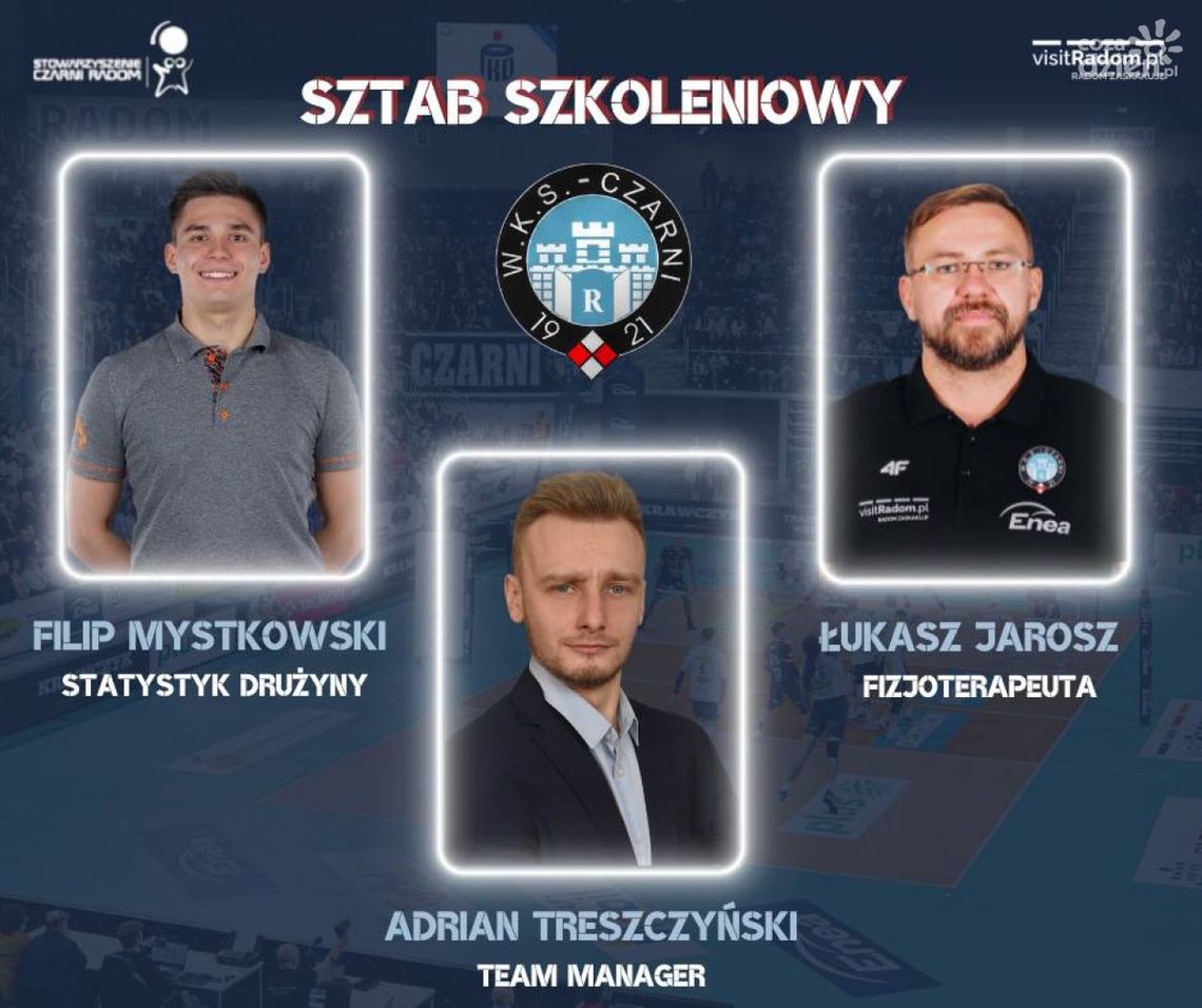 Enea Czarni Radom zaprezentowali cały sztab szkoleniowy 