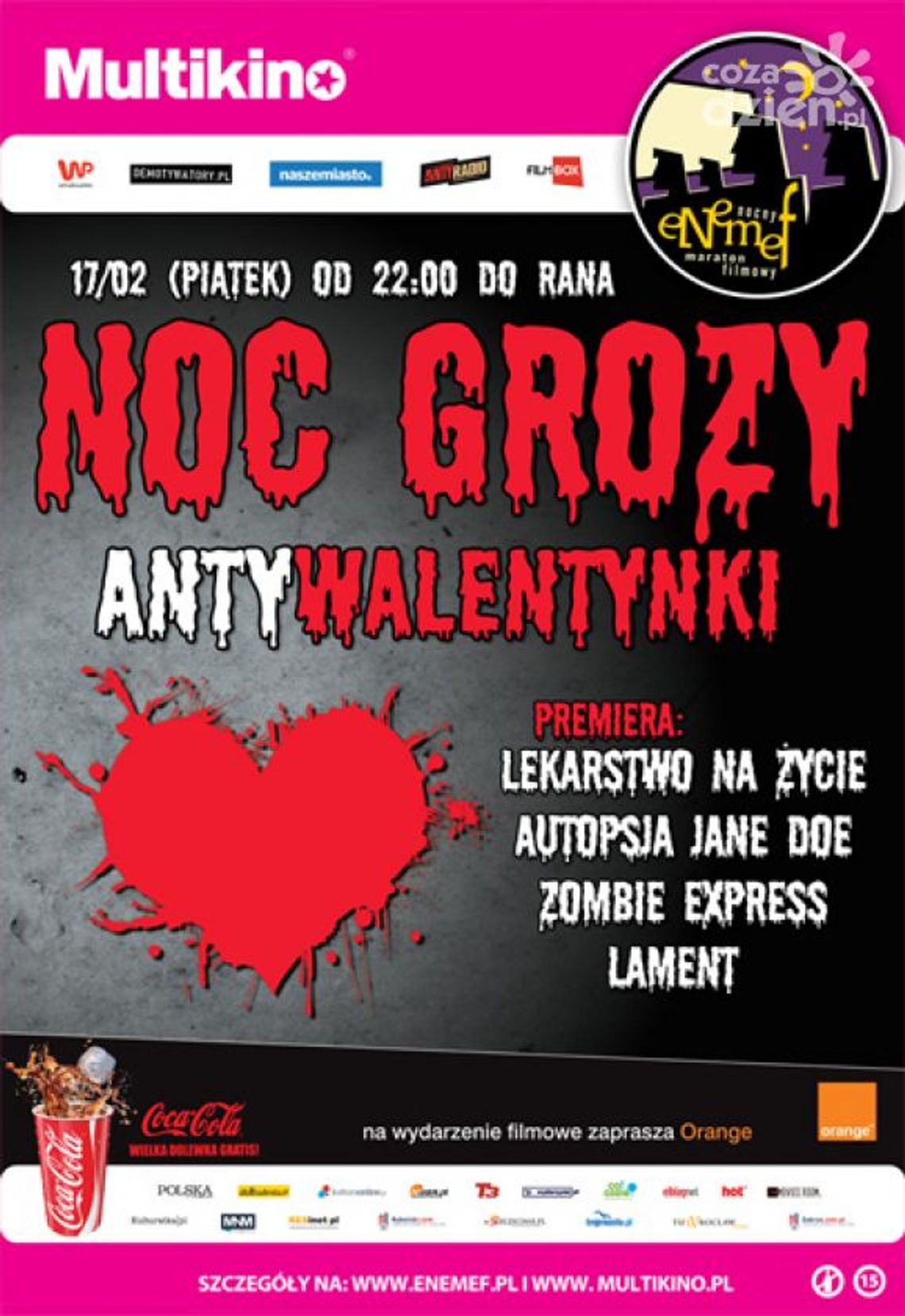 ENEMEF: Antywalentynkowa Noc Grozy w Multikinie