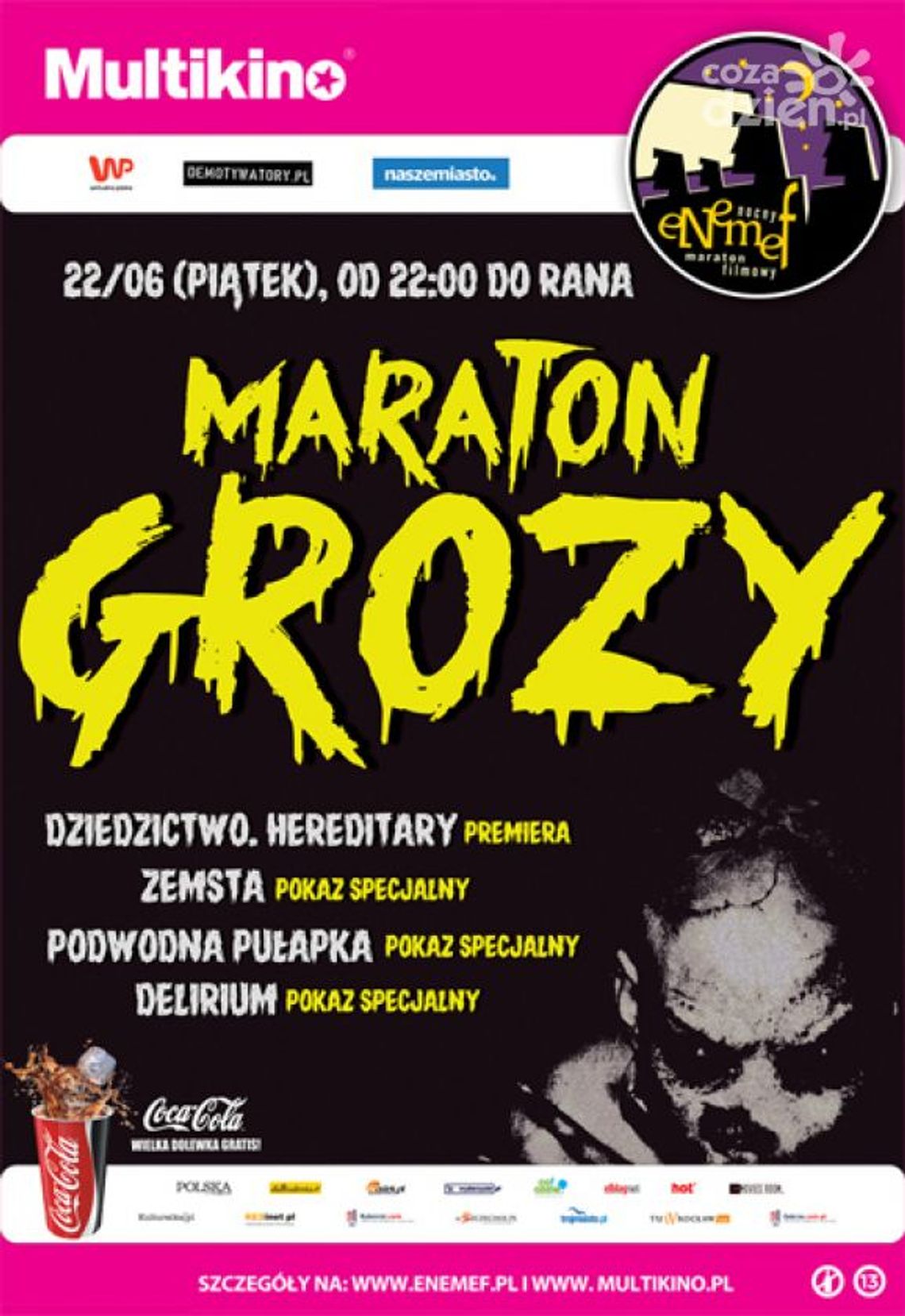 ENEMEF: Maraton Grozy w Multikinie 