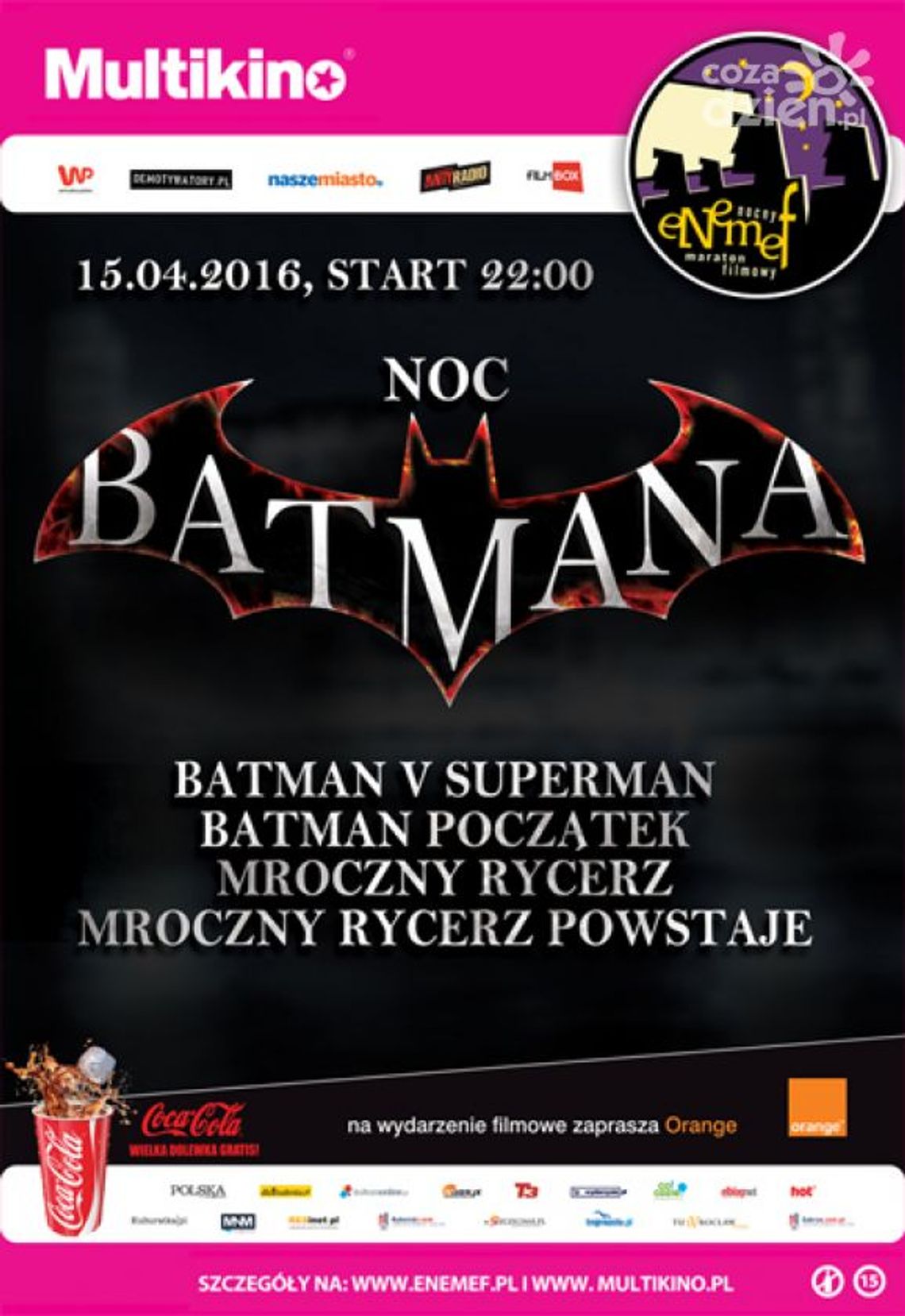 ENEMEF: Noc Batmana - WYNIKI