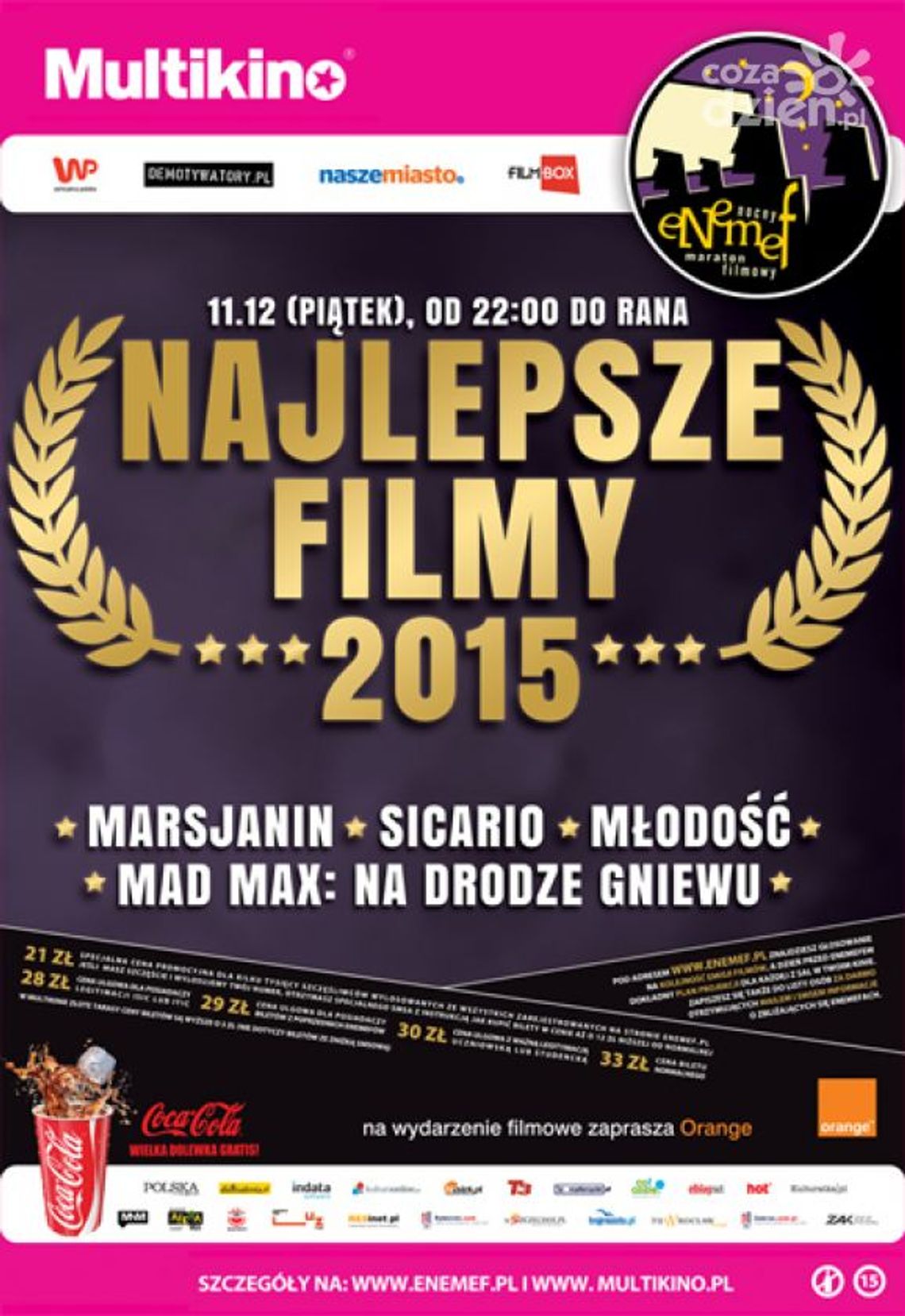 ENEMEF: Noc Najlepszych Filmów - WYNIKI