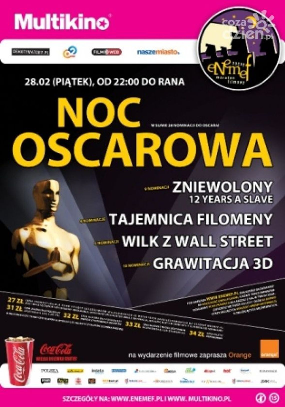 ENEMEF: Noc Oskarowa w Multikinie