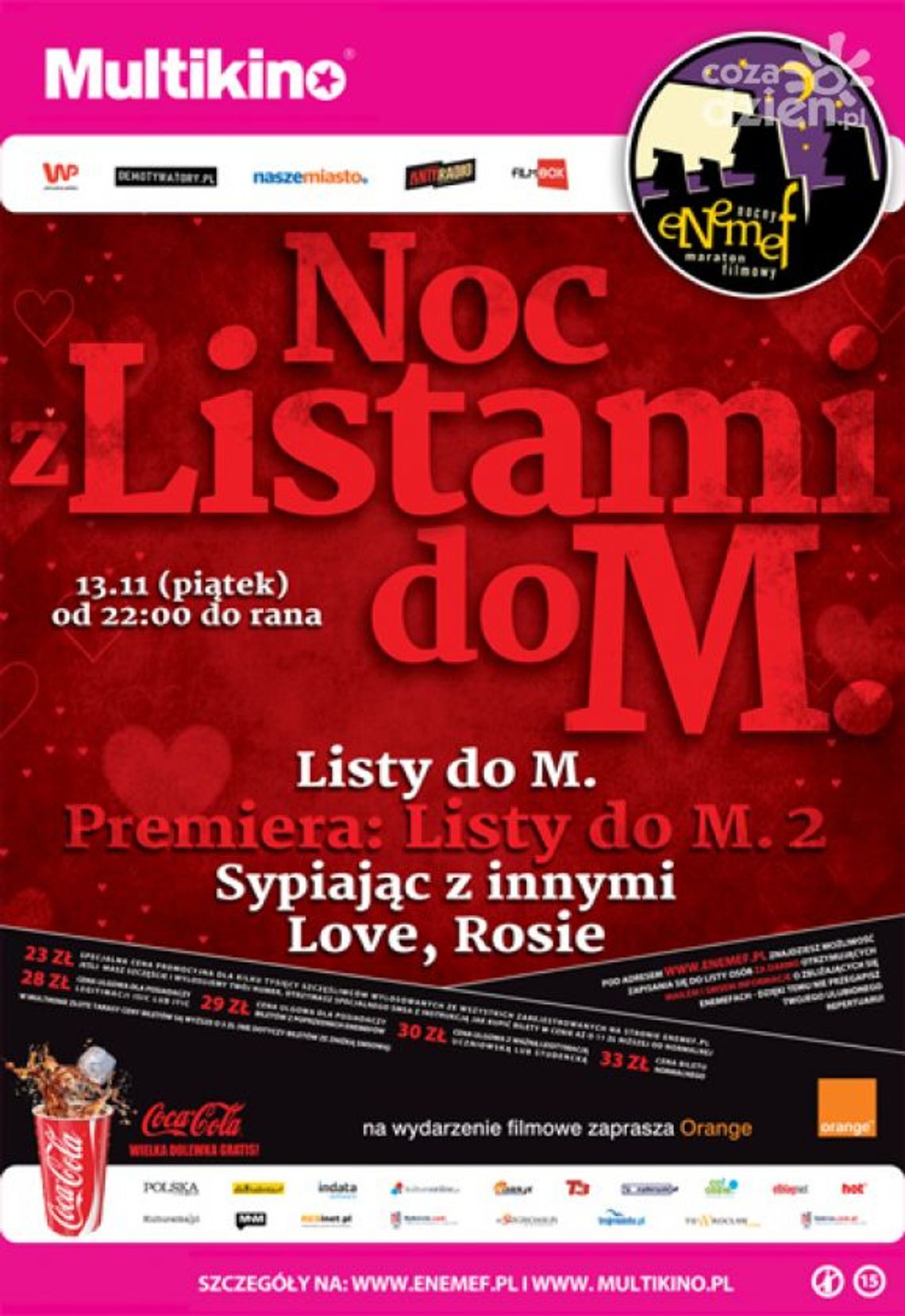 ENEMEF: Noc z Listami do M w Multikinie