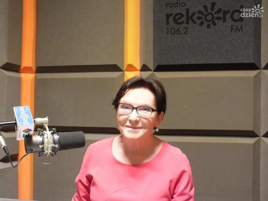 Ewa Kopacz - rozmowa w studiu lokalnym Radia Rekord