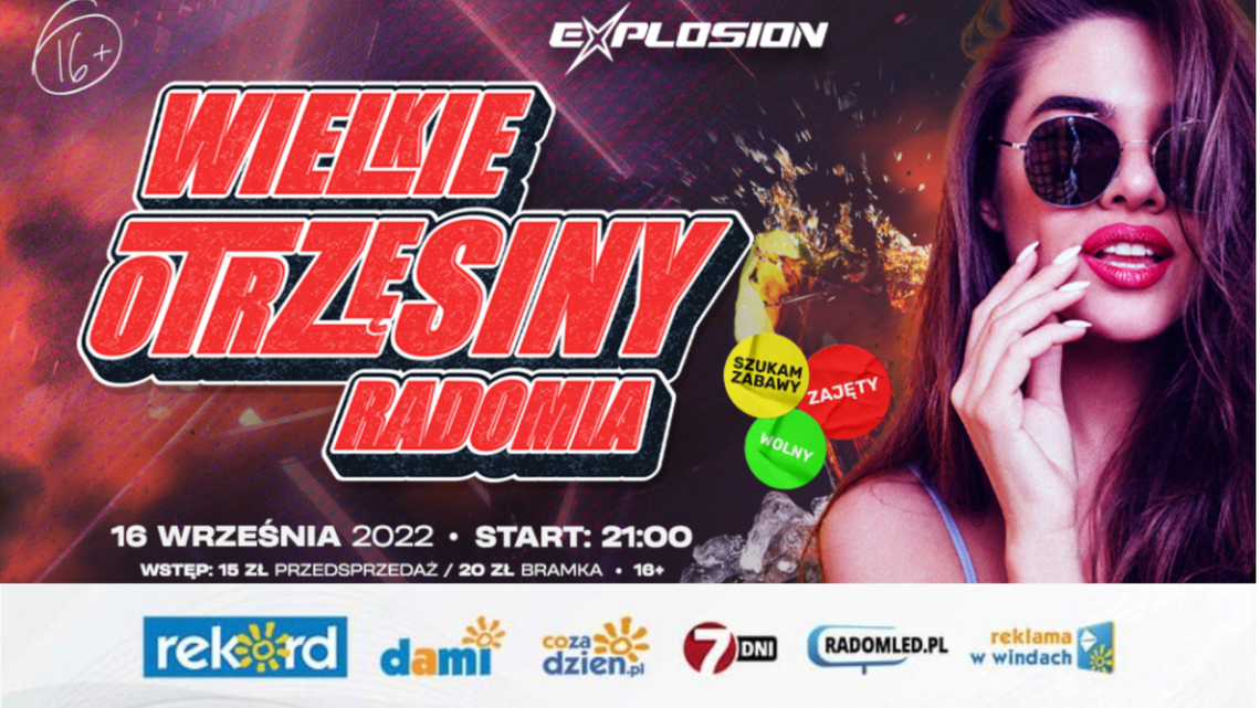 Explosion. Przyjdź na wielkie otrzęsiny!