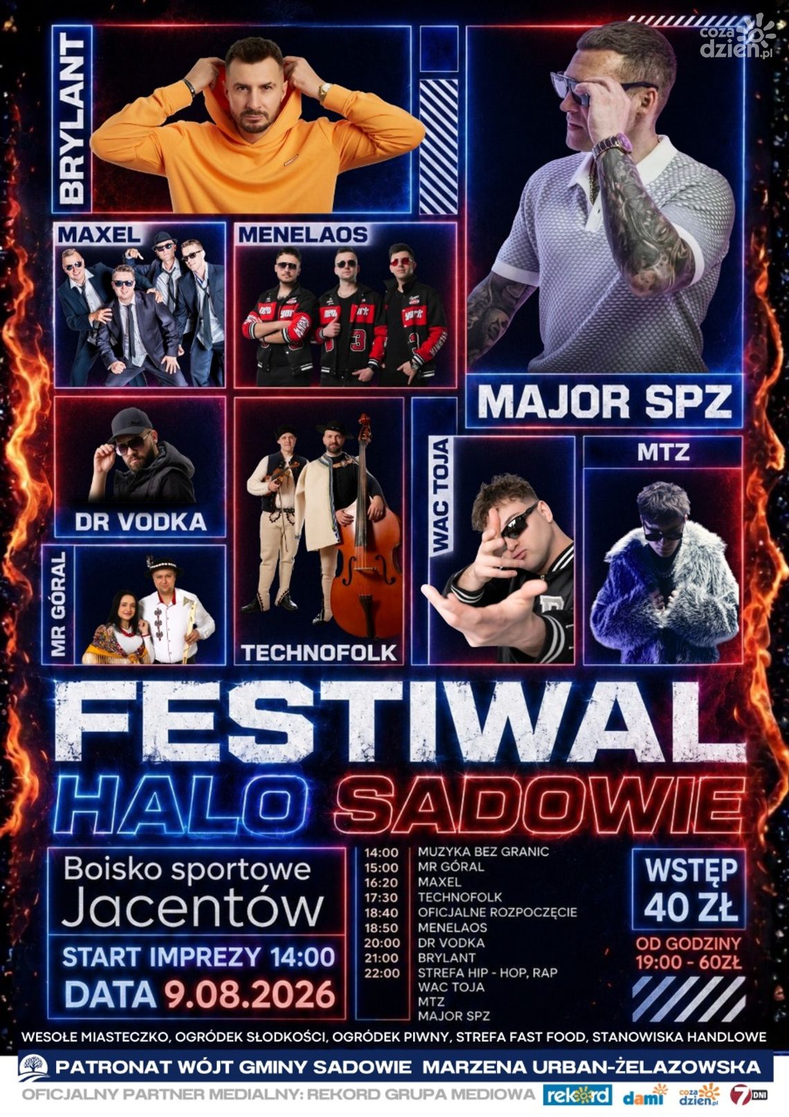 Festiwal Halo Sadowie 2026 – gwiazdy disco polo, hip-hopu i dobra zabawa dla całej rodziny!