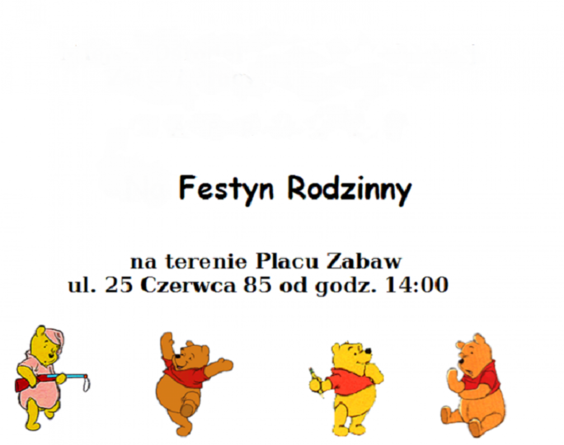 Festyn rodzinny na placu zabaw