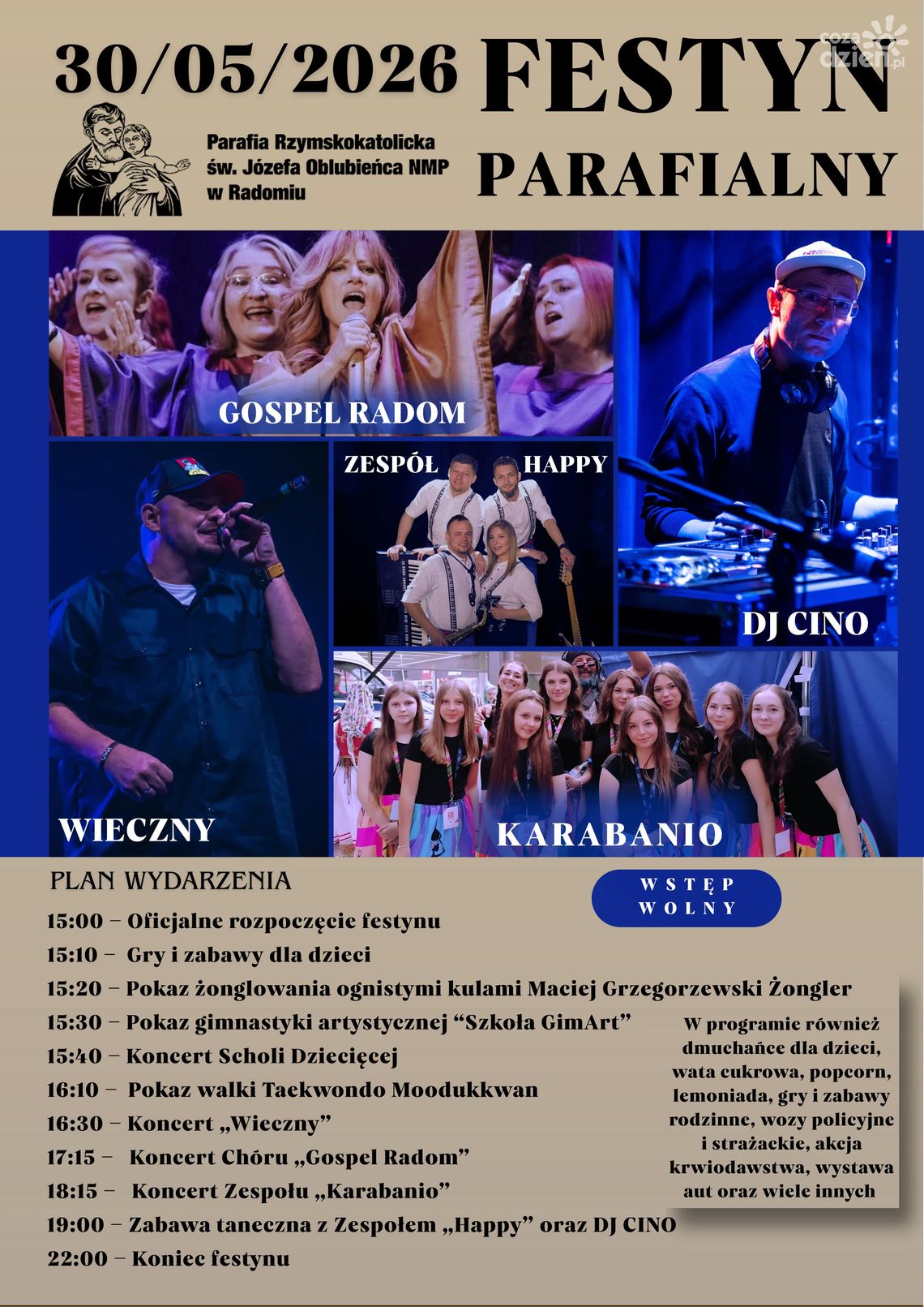 Festyn w Parafii św. Józefa, zapraszamy Festyn w Parafii św. Józefa, zapraszamy