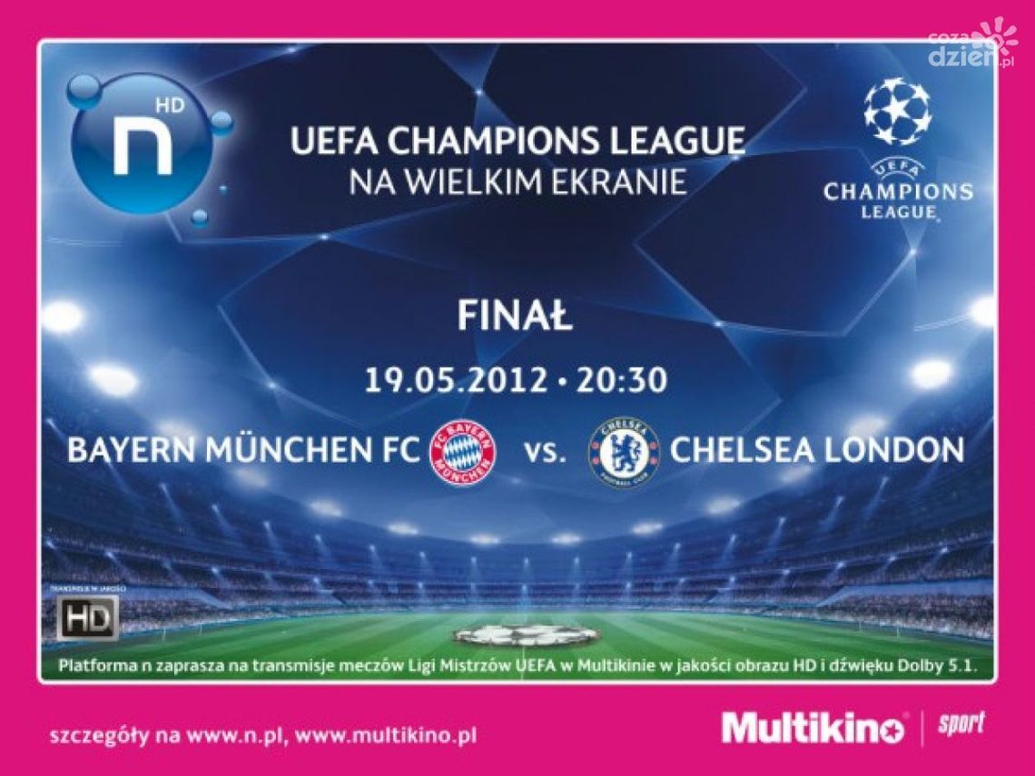 Finał Ligi Mistrzów UEFA 2013 w Multikinie