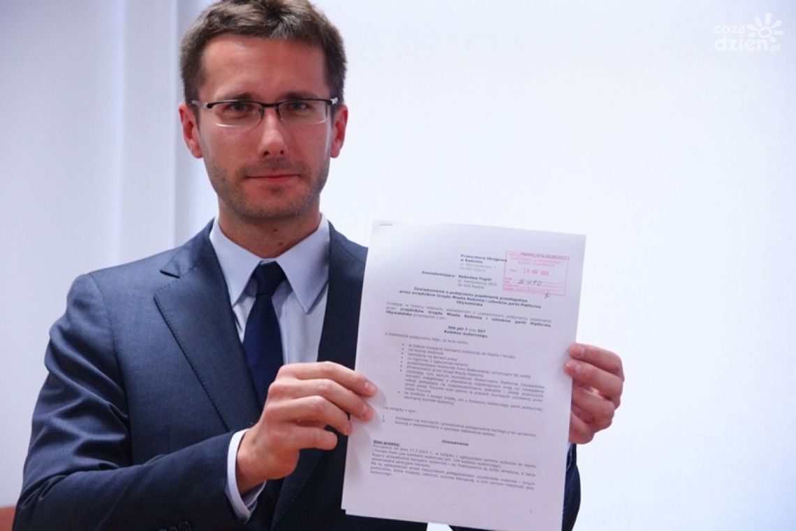 Fogiel zawiadomił prokuraturę