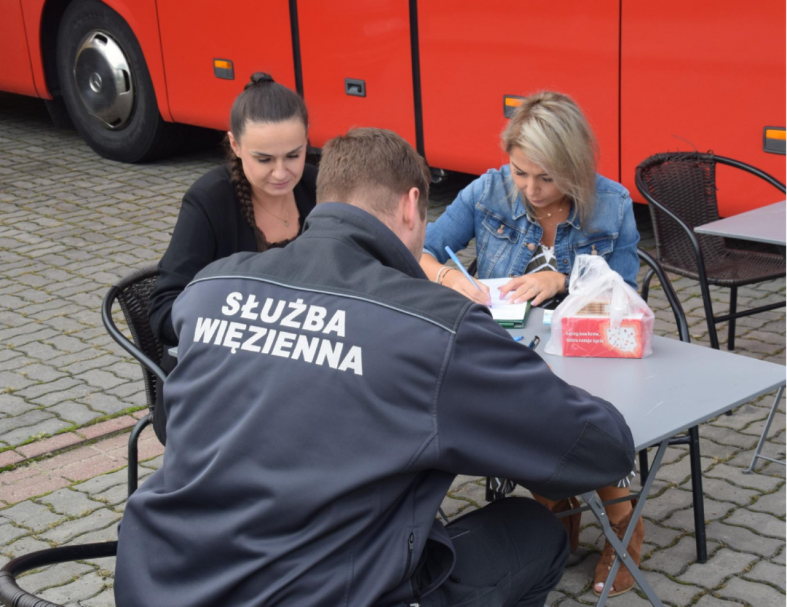 Funkcjonariusze SW ponownie oddali krew 