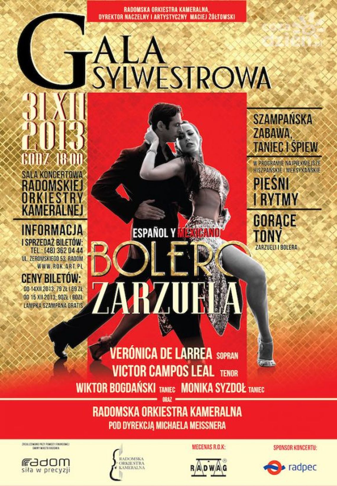 Gala sylwestrowa Radomskiej Orkiestry Kameralnej