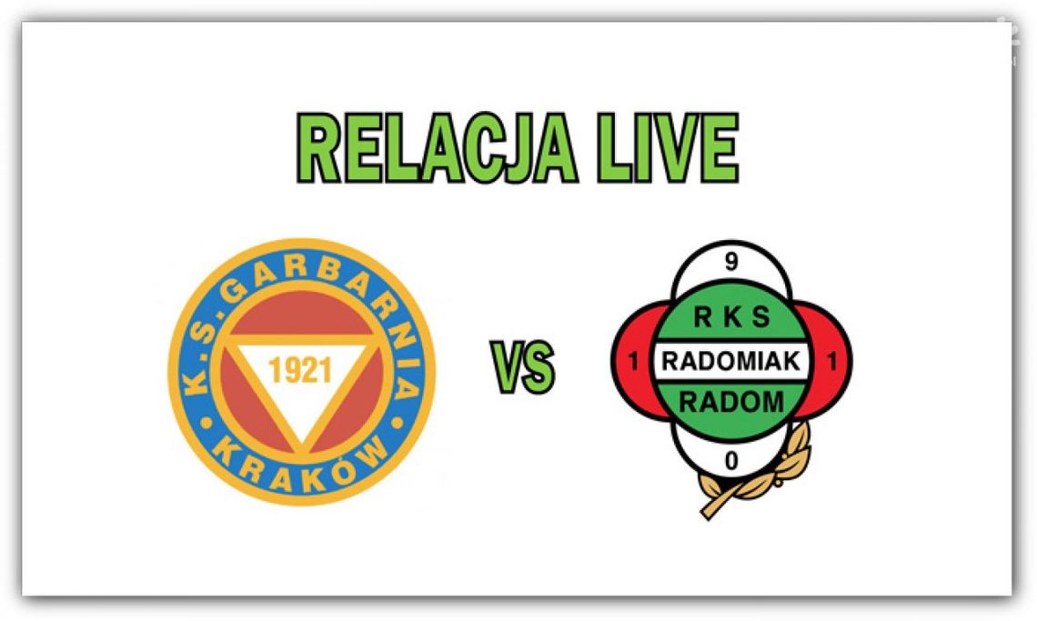 Garbarnia Kraków 0:3 Radomiak Radom (zapis relacji)