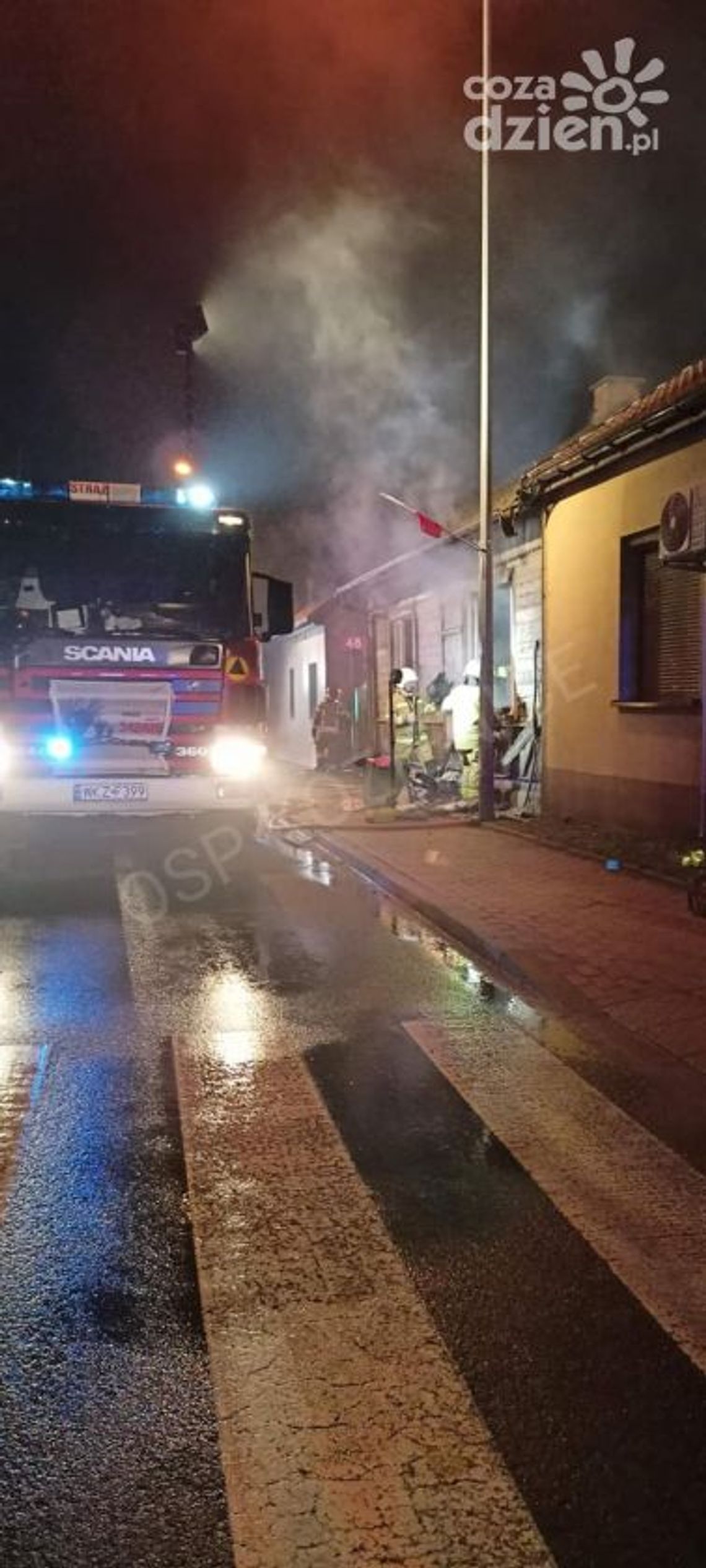 Głowaczów. Szokujące odkrycie w pogorzelisku