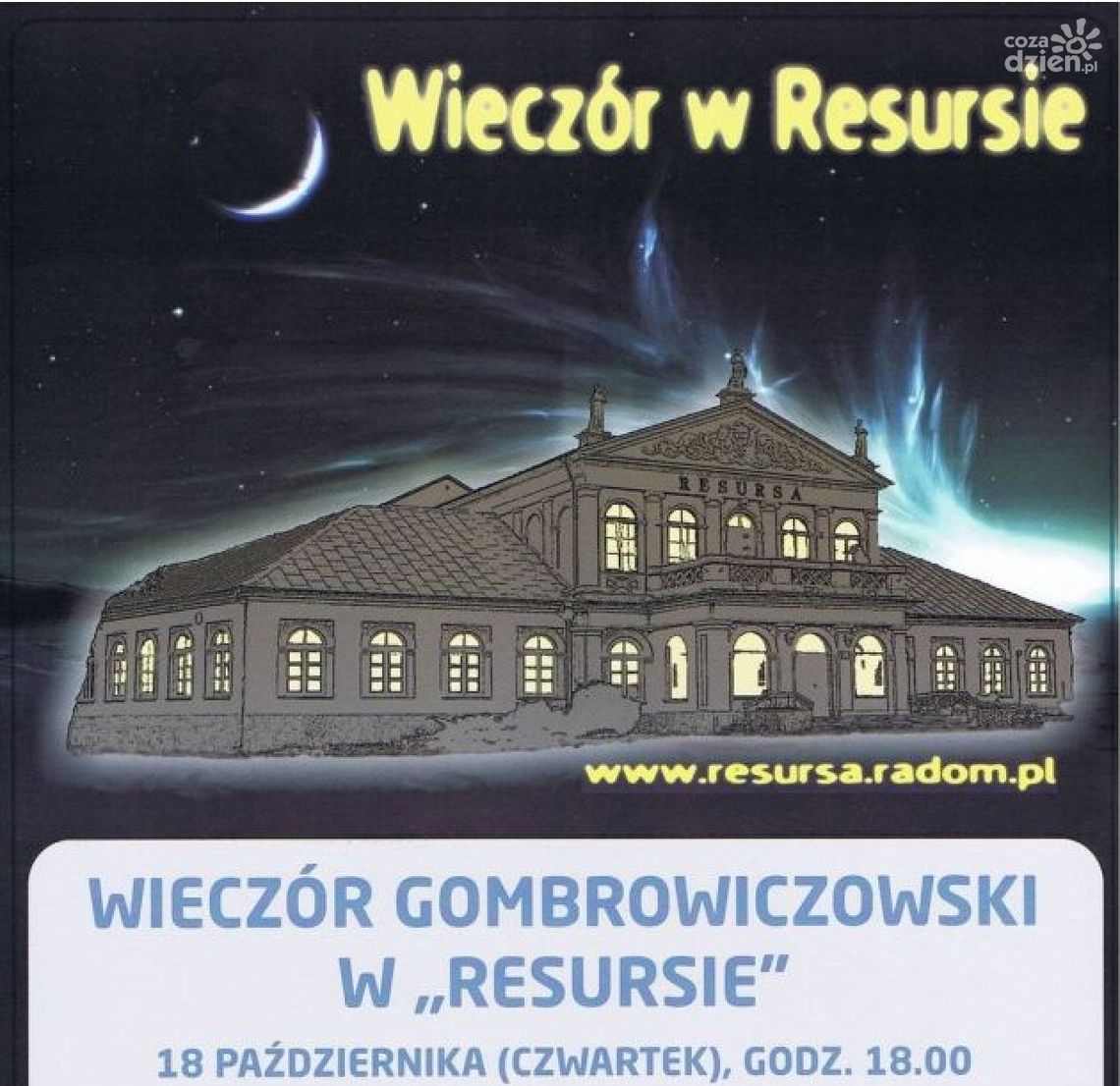 Gombrowiczowski "Wieczór w Resursie"