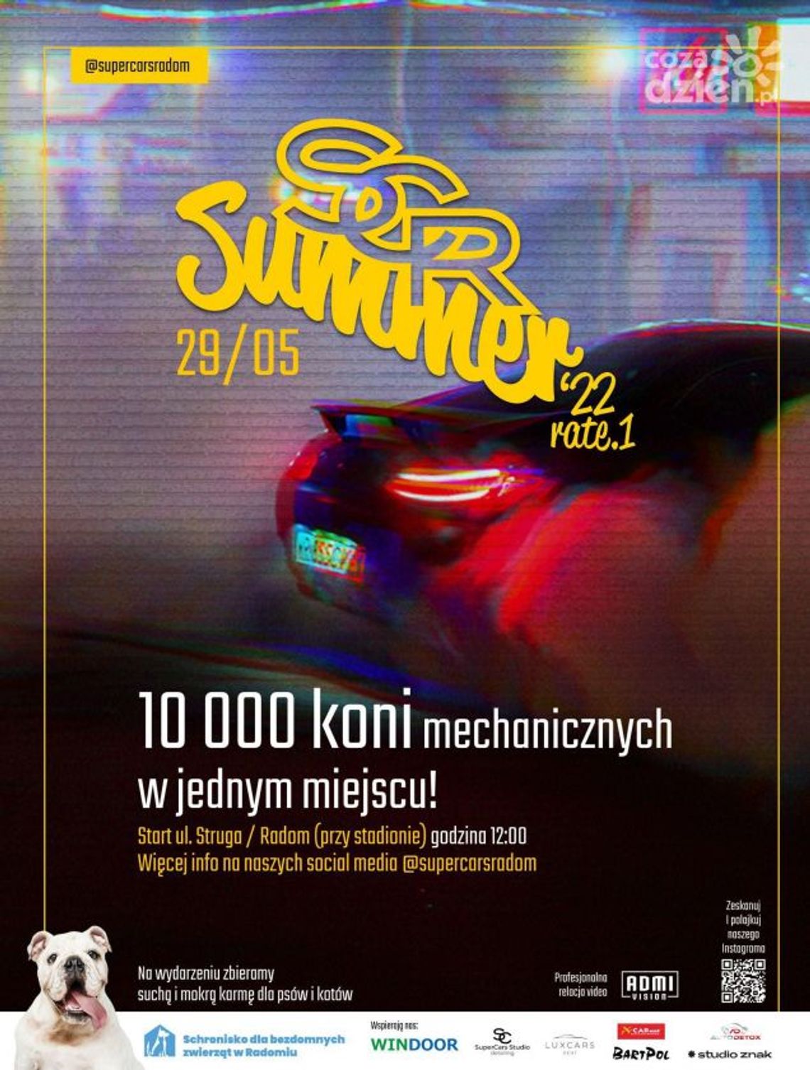 Gratka dla miłośników motoryzacji. Otwarcie sezonu SuperCarsRadom!