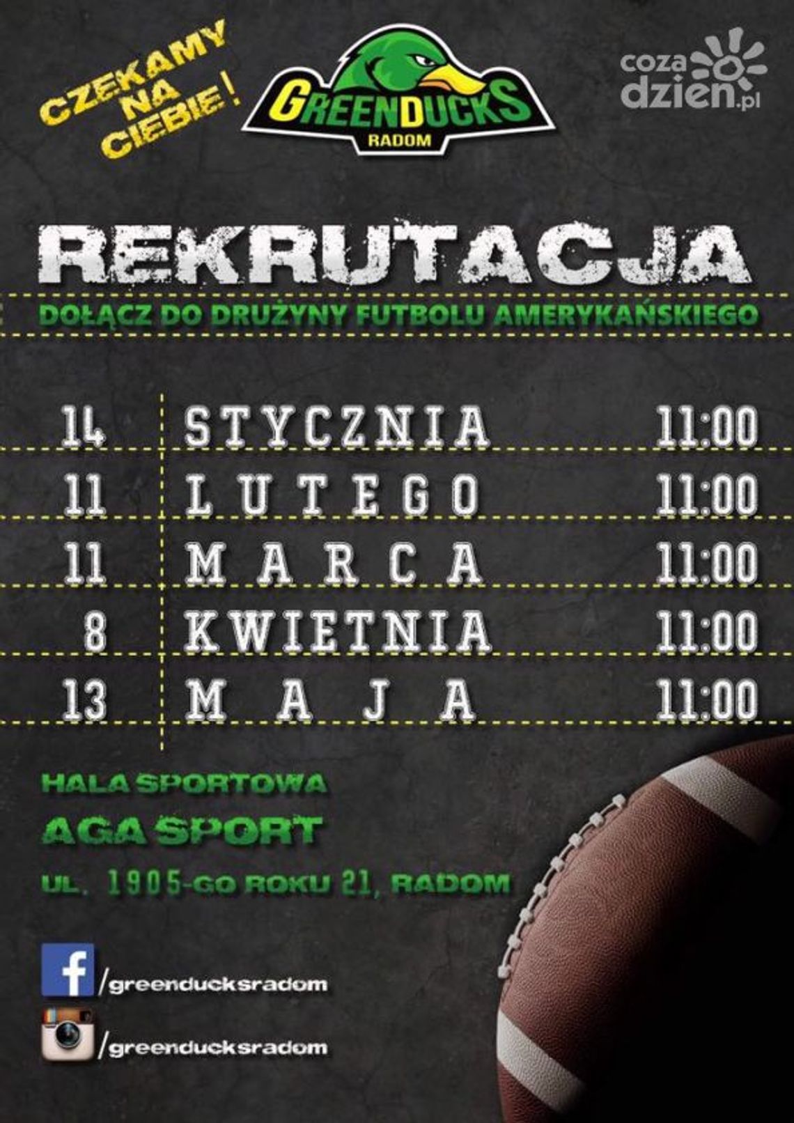 GreenDucks Radom rekrutują do drużyny