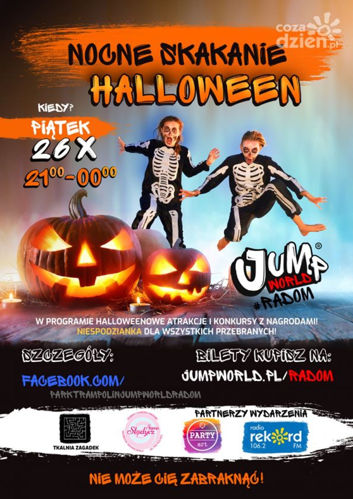 Halloweenowe Nocne Skakanie w JumpWorld #Radom Halloweenowe Nocne Skakanie w JumpWorld #Radom