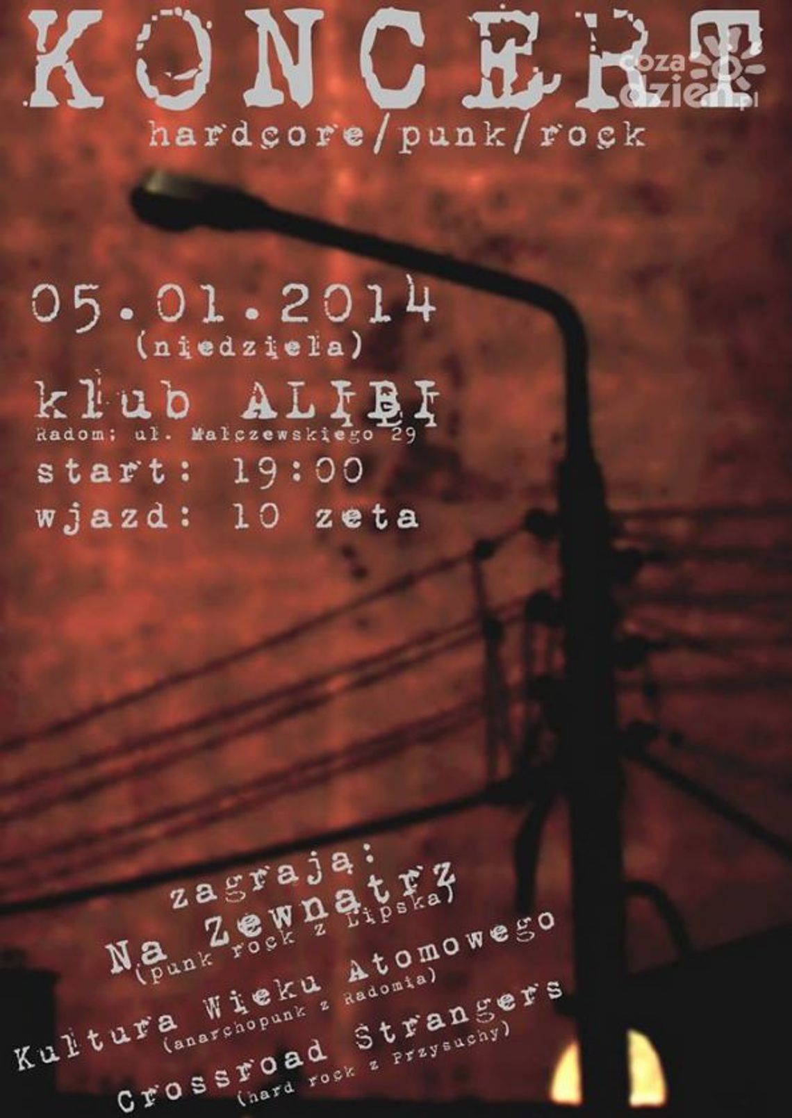 "Hardcore/Punk/Rock" w klubie Alibi