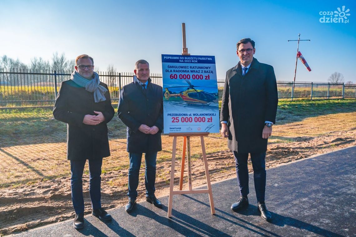 Helikopter i remont ulicy. Konrad Frysztak składa poprawki do budżetu