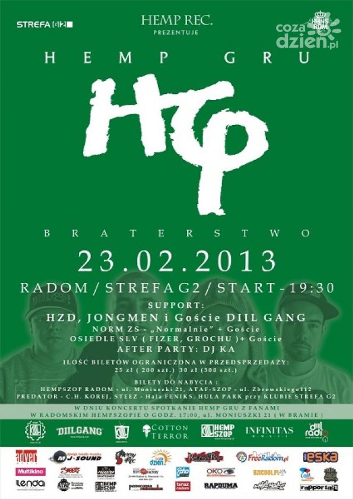 HEMP GRU zagra w Strefie G2!