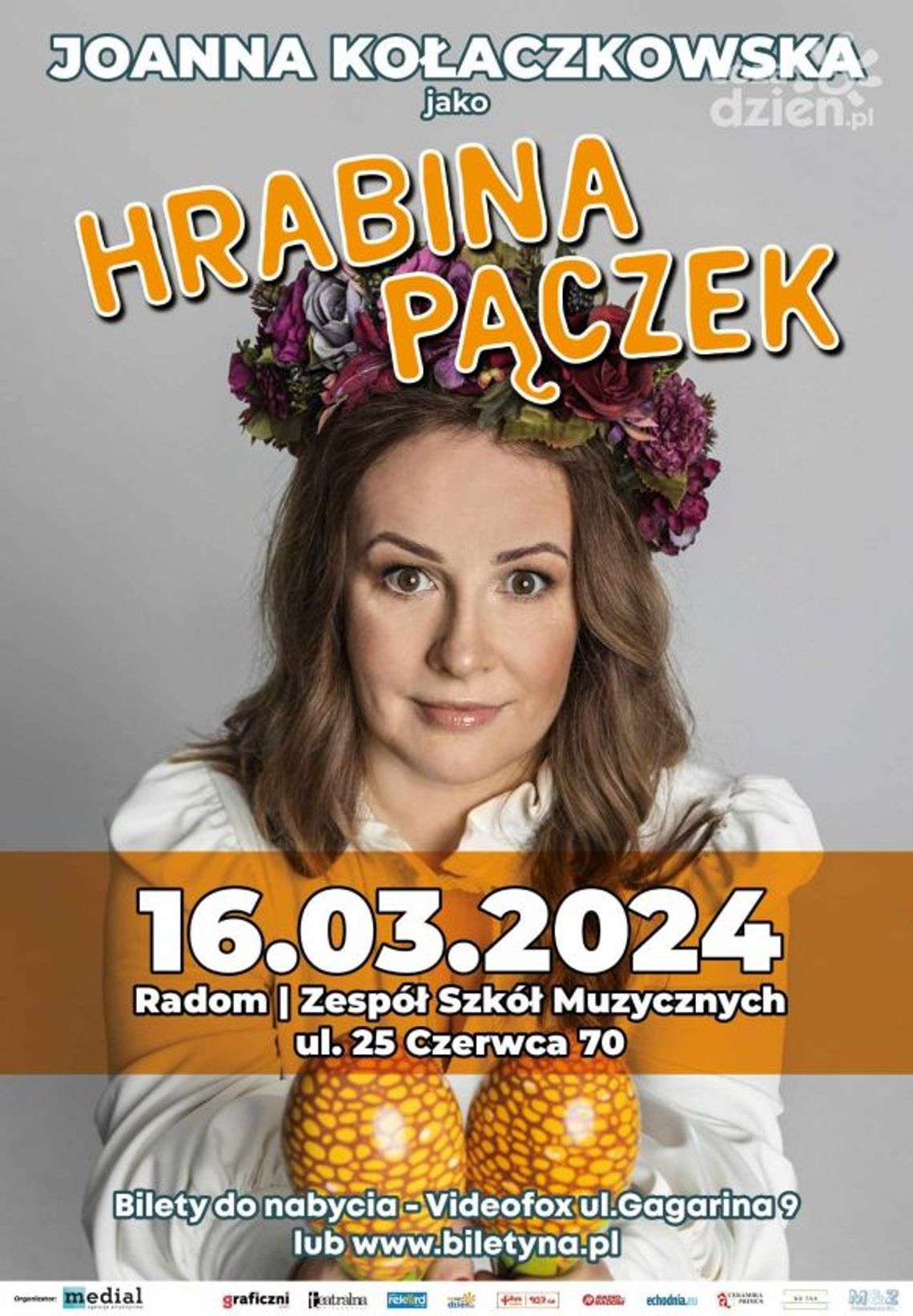Hrabina Pączek... czyli Joanna Kołaczkowska wystąpi w Radomiu ze swoim recitalem! Hrabina Pączek... czyli Joanna Kołaczkowska wystąpi w Radomiu ze swoim recitalem!