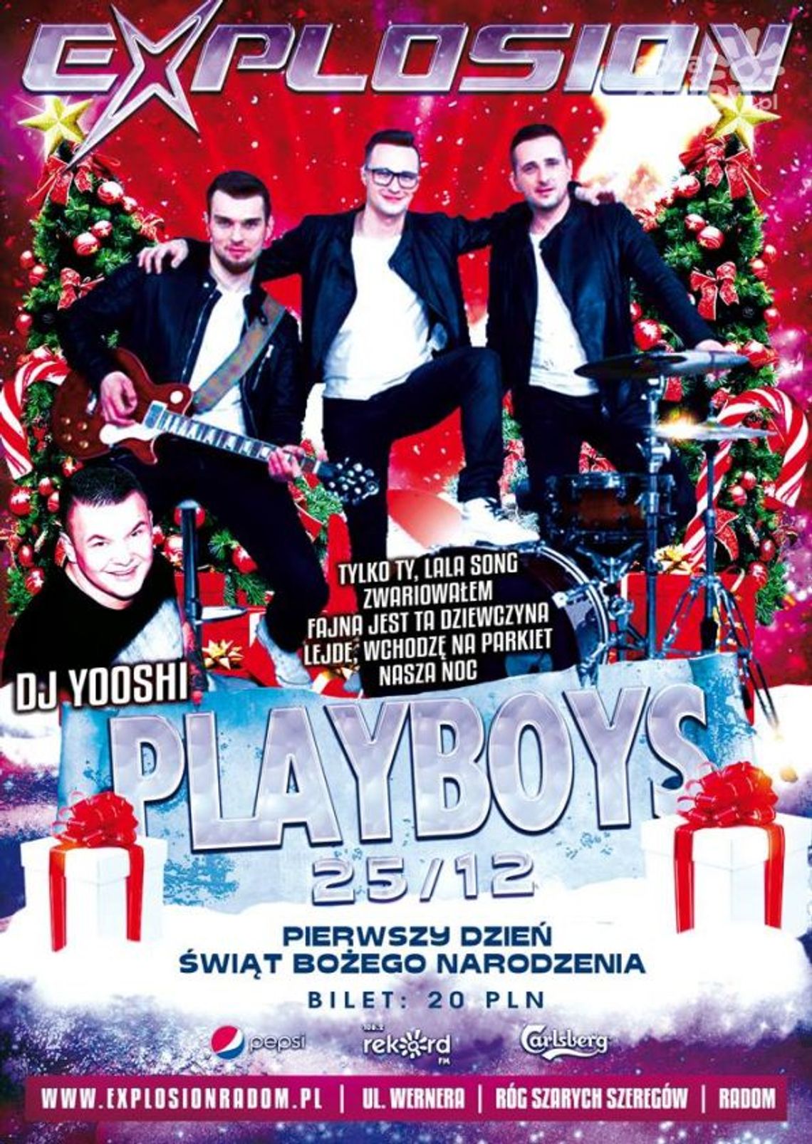 I Dzień Świąt z zespołem  Playboys w klubie Explosion