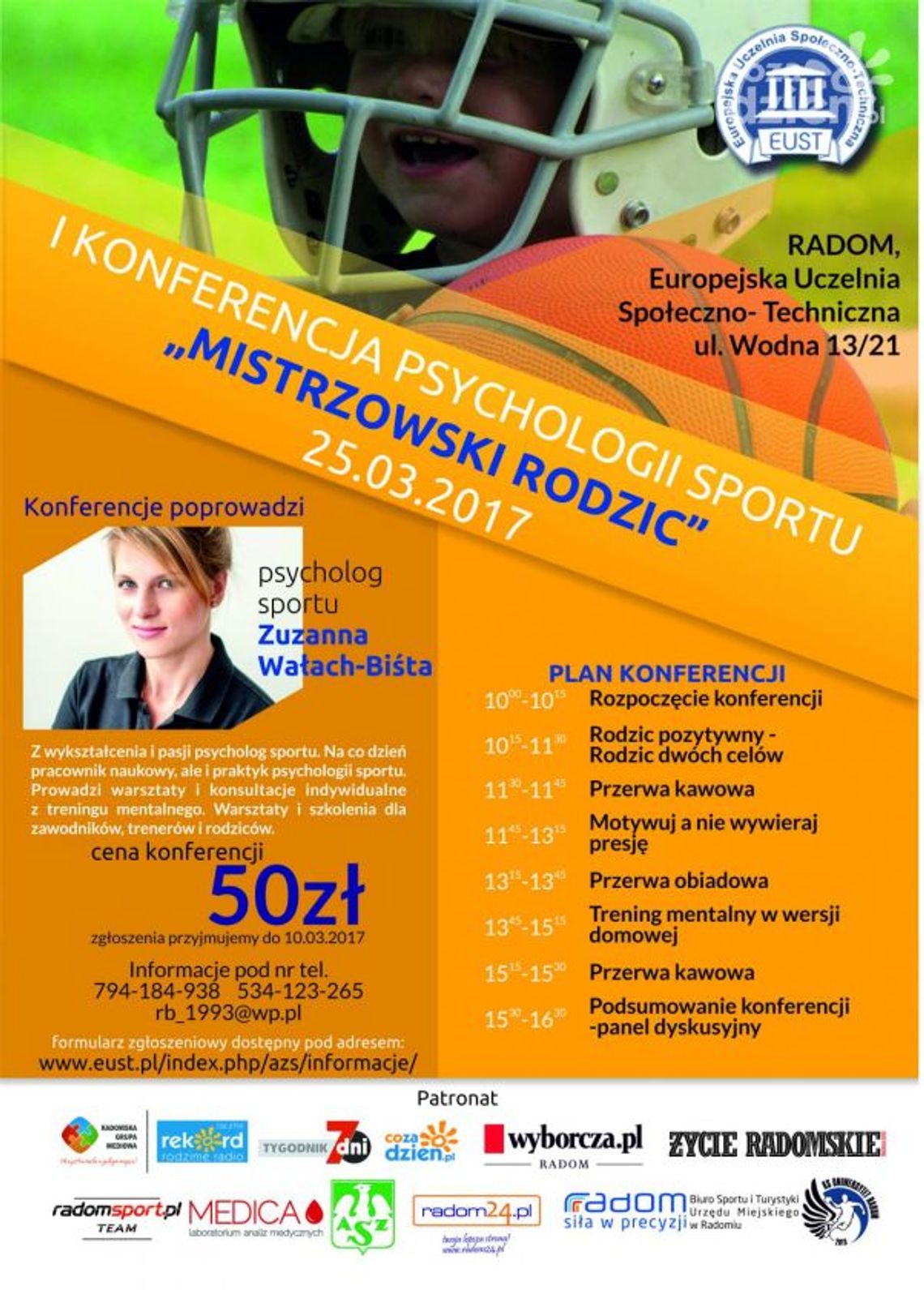 I Konferencja Przychologii Sportu "Mistrzowski Rodzic"
