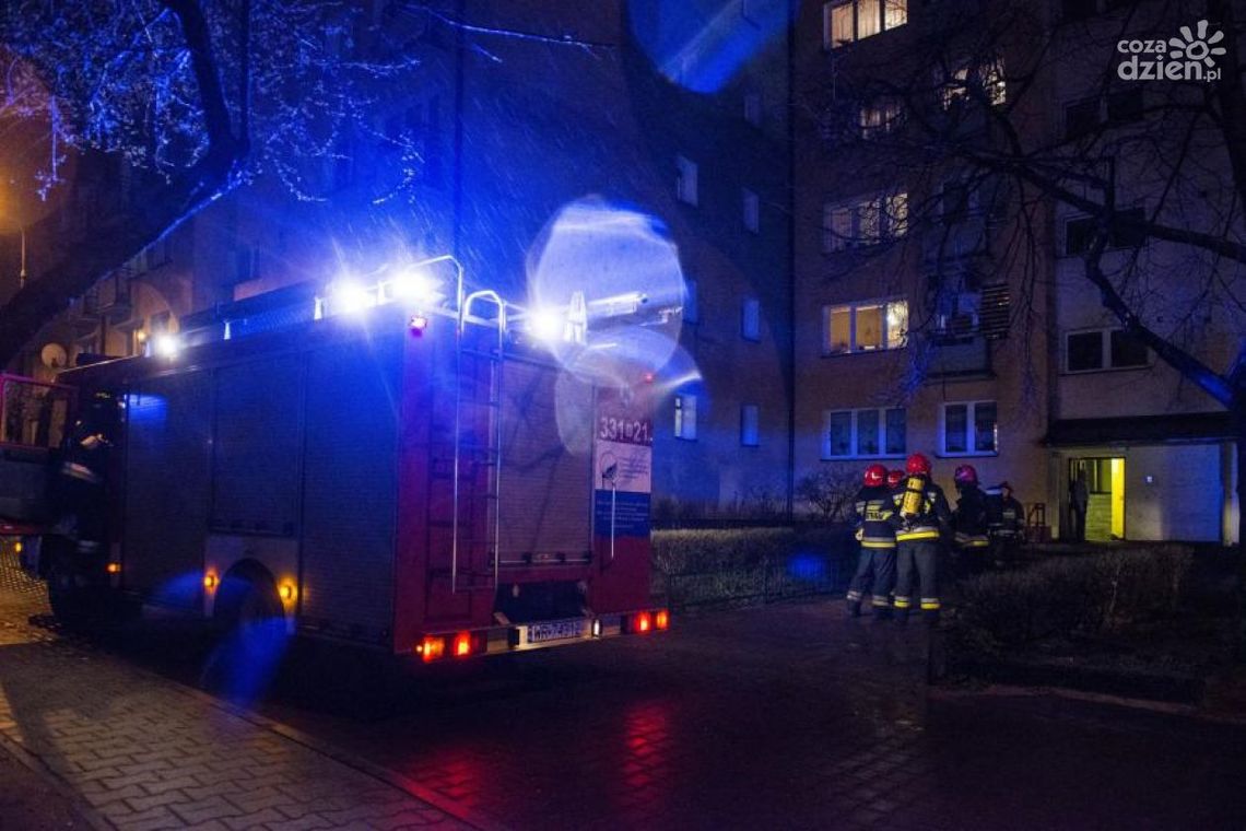 I znów pożar w wieżowcu przy ul. Cichej