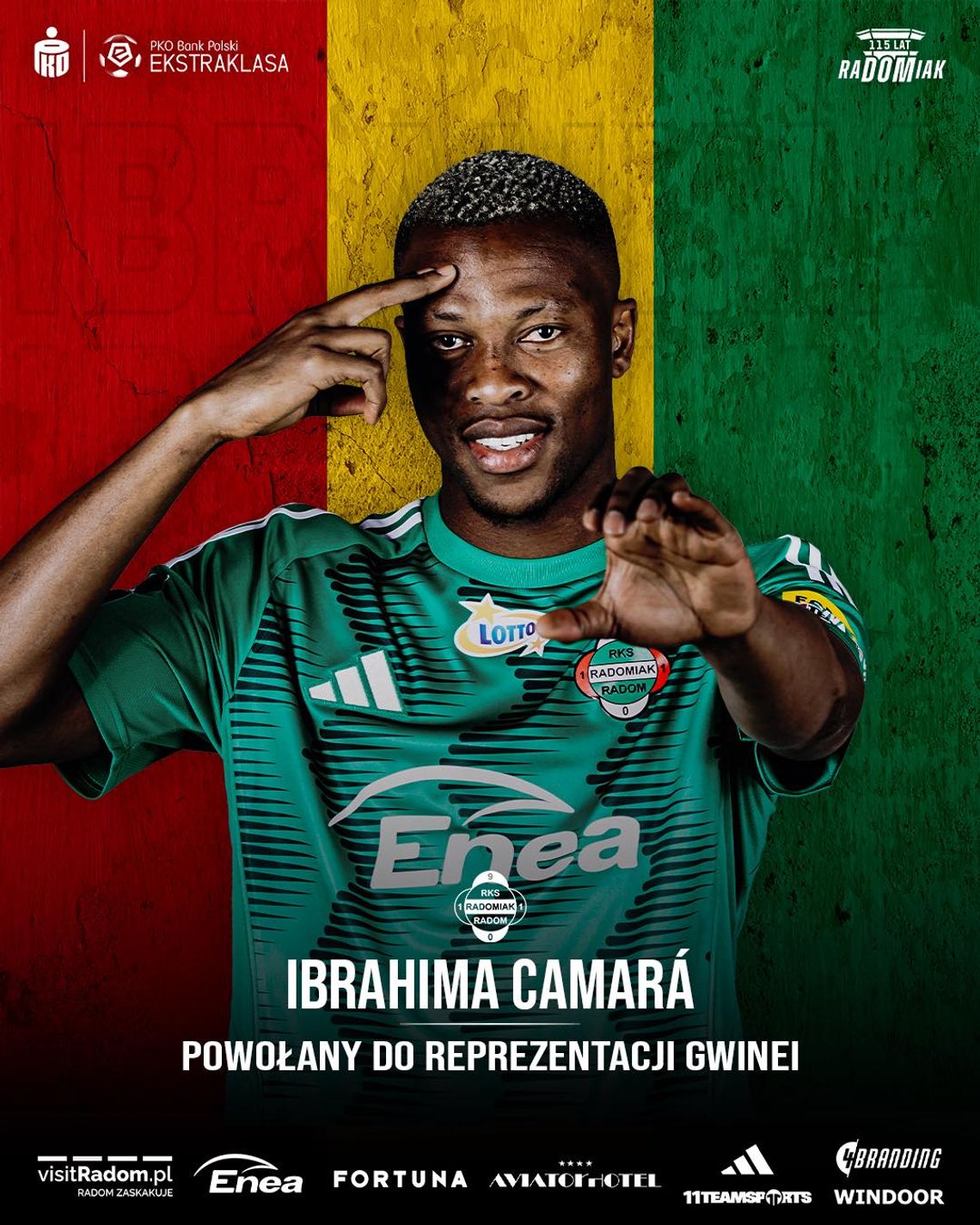 Ibrahima Camara z powołaniem do reprezentacji Gwinei