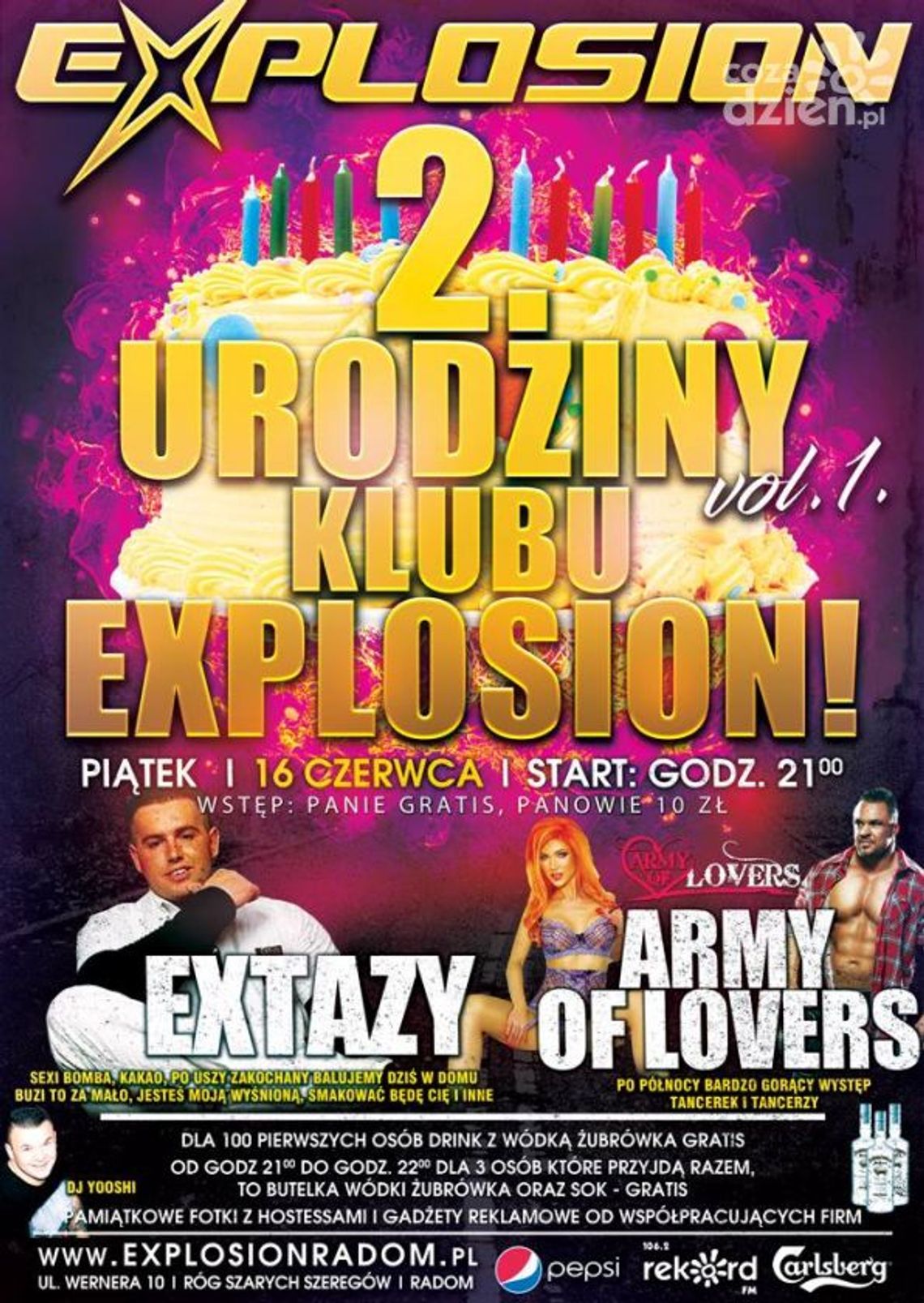 II urodziny Explosion vol.1 z zespołem Extazy