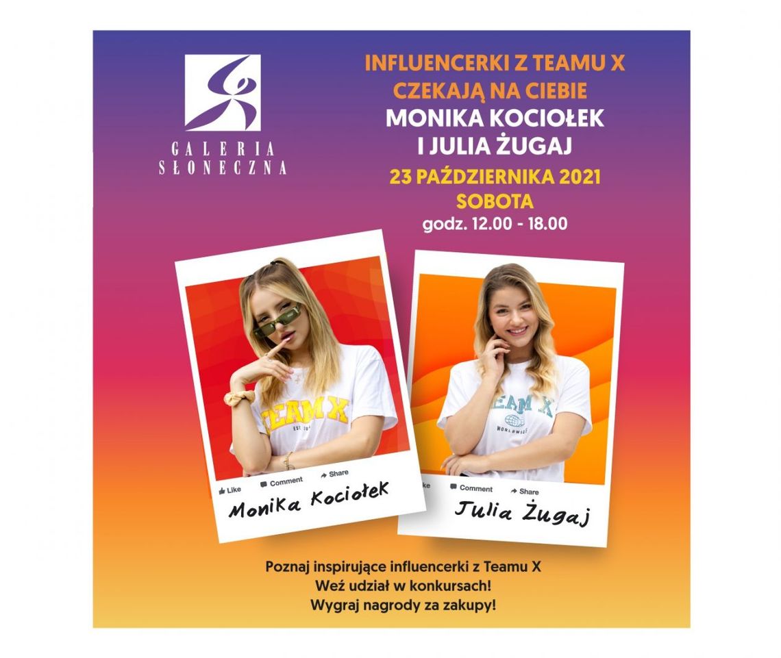 Influencerki z Teamu X w Galerii Słonecznej