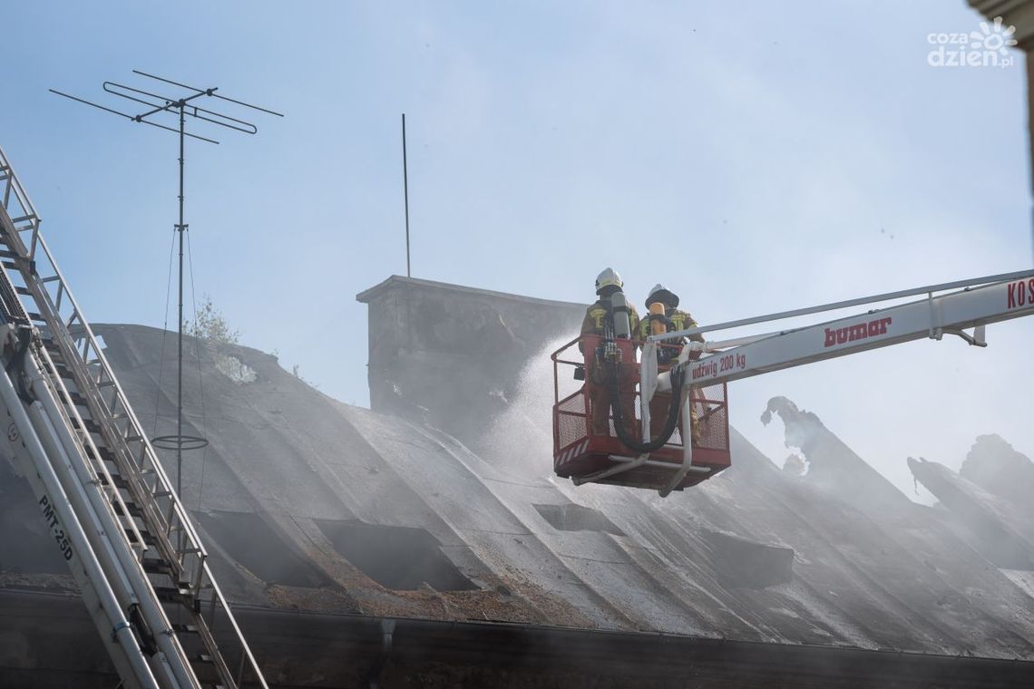 Informacje. Pożar kamienicy przy ul. Reja
