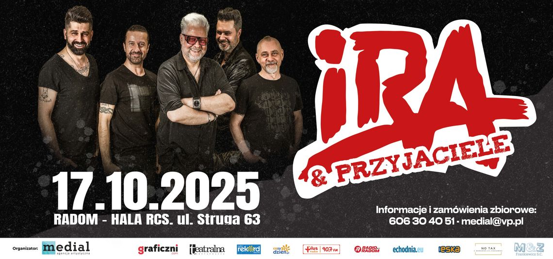 IRA & Przyjaciele - wyjątkowy koncert w piątek w arenie Radomskiego Centrum Sportu