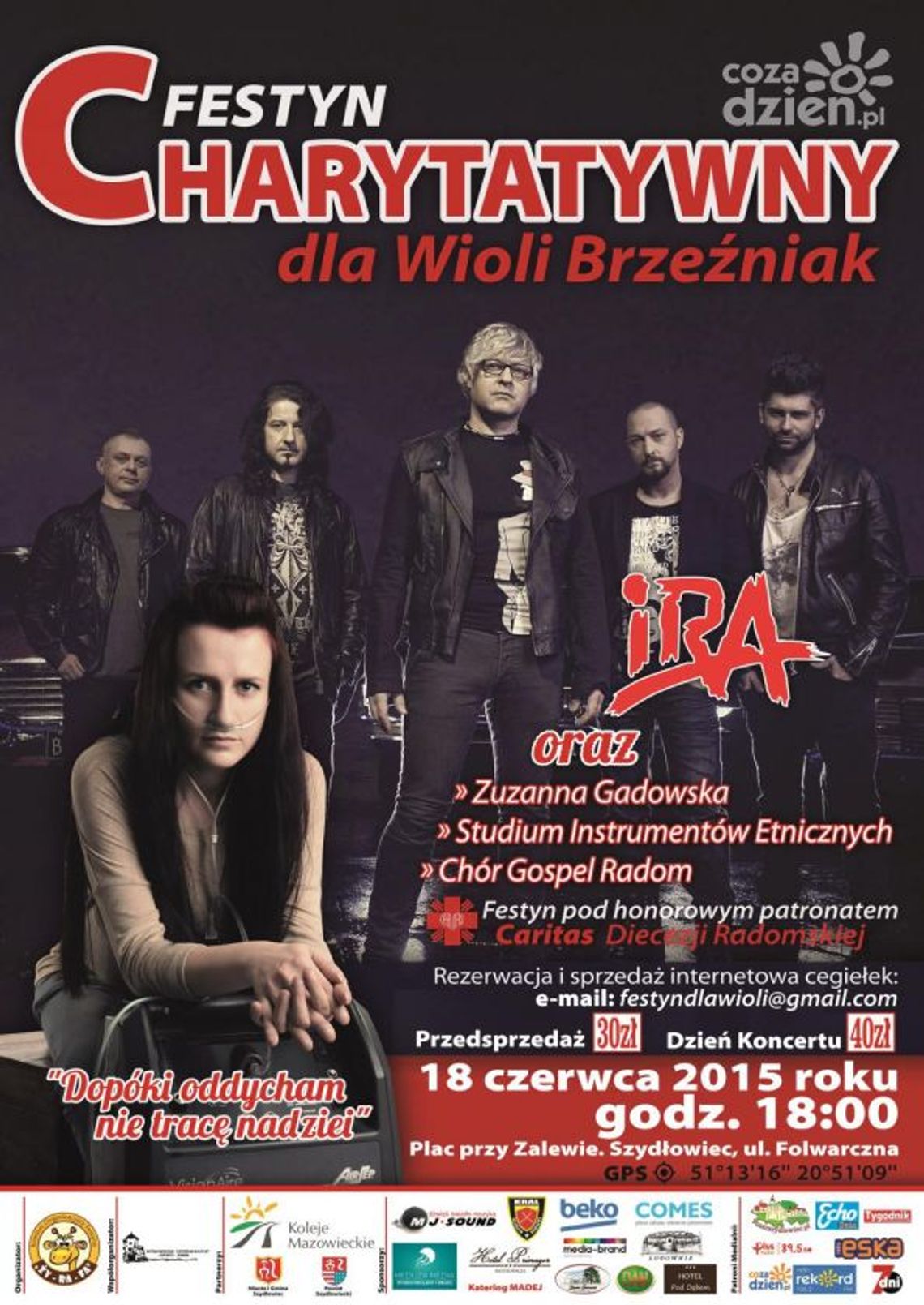 IRA zagra charytatywnie dla  Wioli Brzeźniak