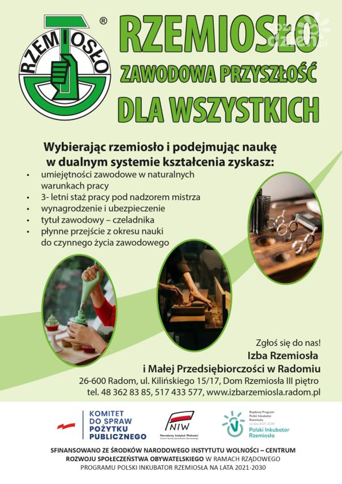 Izba Rzemiosła i Małej Przedsiębiorczości w Radomiu uczestnikiem rządowego programu "Polski Inkubator Rzemiosła"
