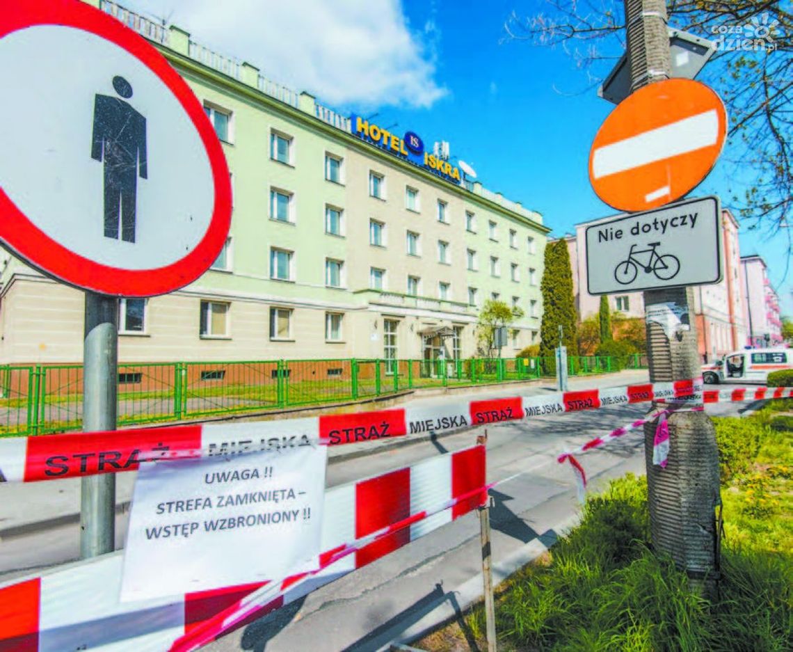 Izolatorium w hotelu Iskra zamknięte