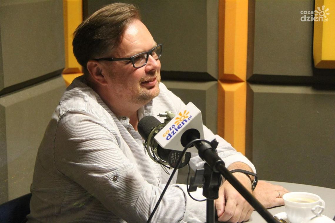 Jacek Grzywacz - rozmowa w studiu lokalnym Radia Rekord