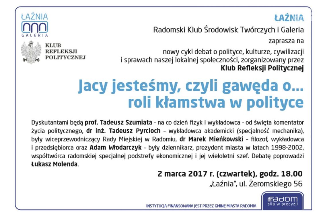 Jacy jesteśmy - rola kłamstwa w polityce LIVE