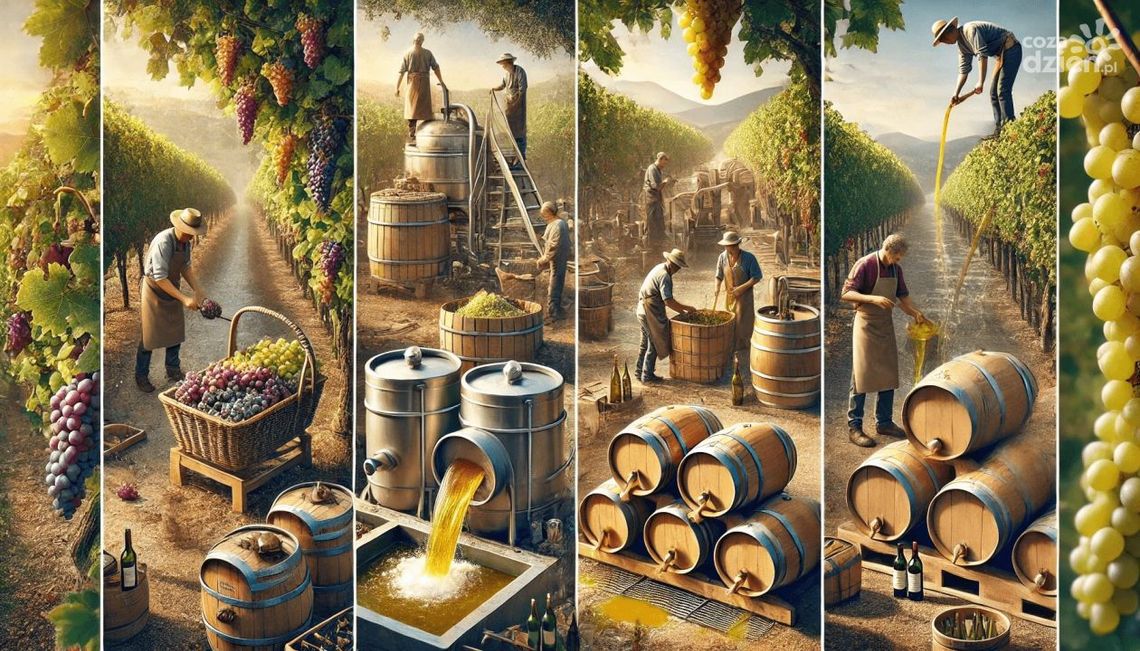 Jak powstaje wino? Od winogron po butelkę