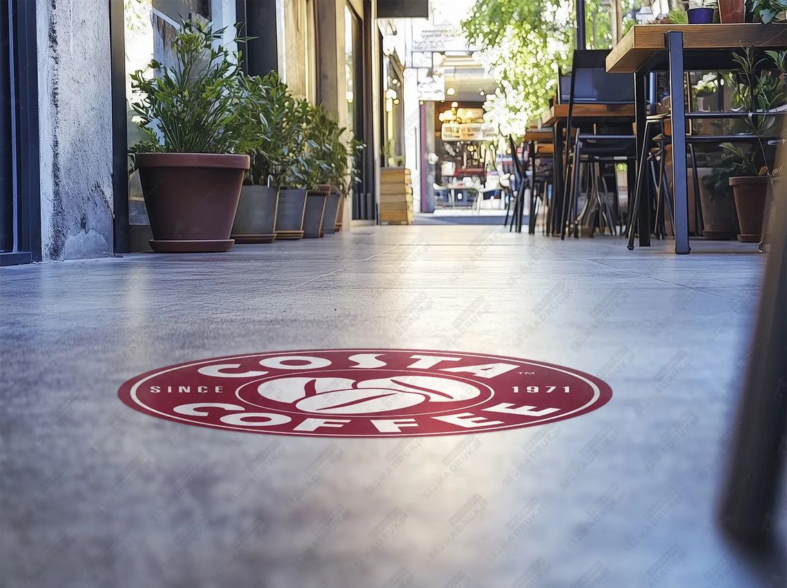 Jak skutecznie oznaczyć przestrzeń sklepu? Naklejki firmowe i podłogowe w praktyce