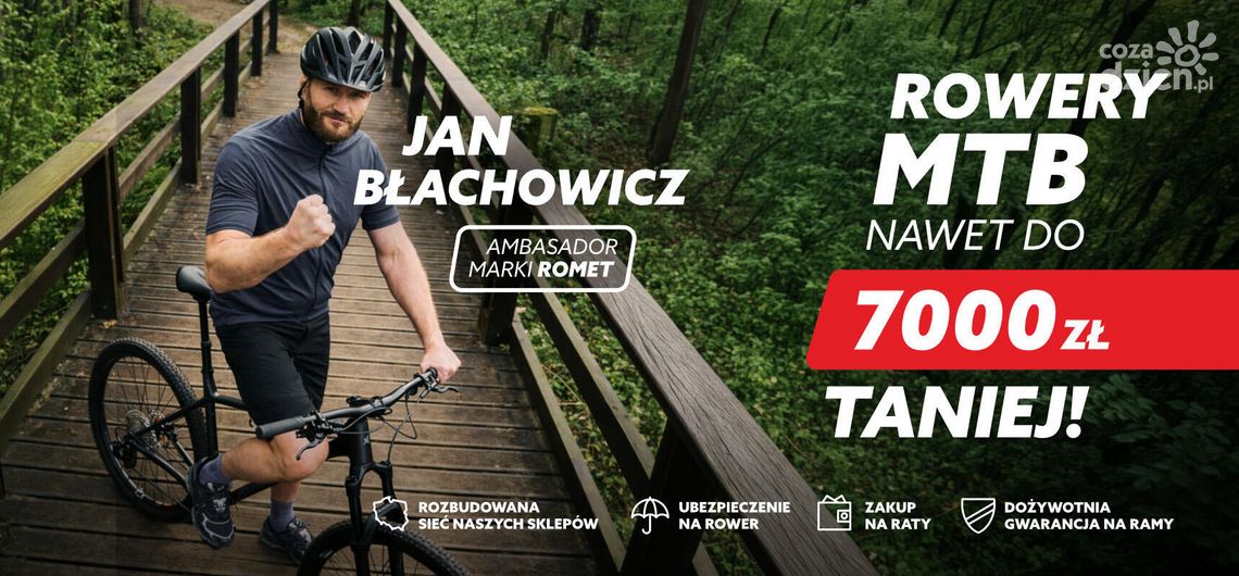 Jan Błachowicz poleca rowery kultowej marki ROMET - wybrane modele nawet do -50% taniej w sklepie PROROWERY Radom.
