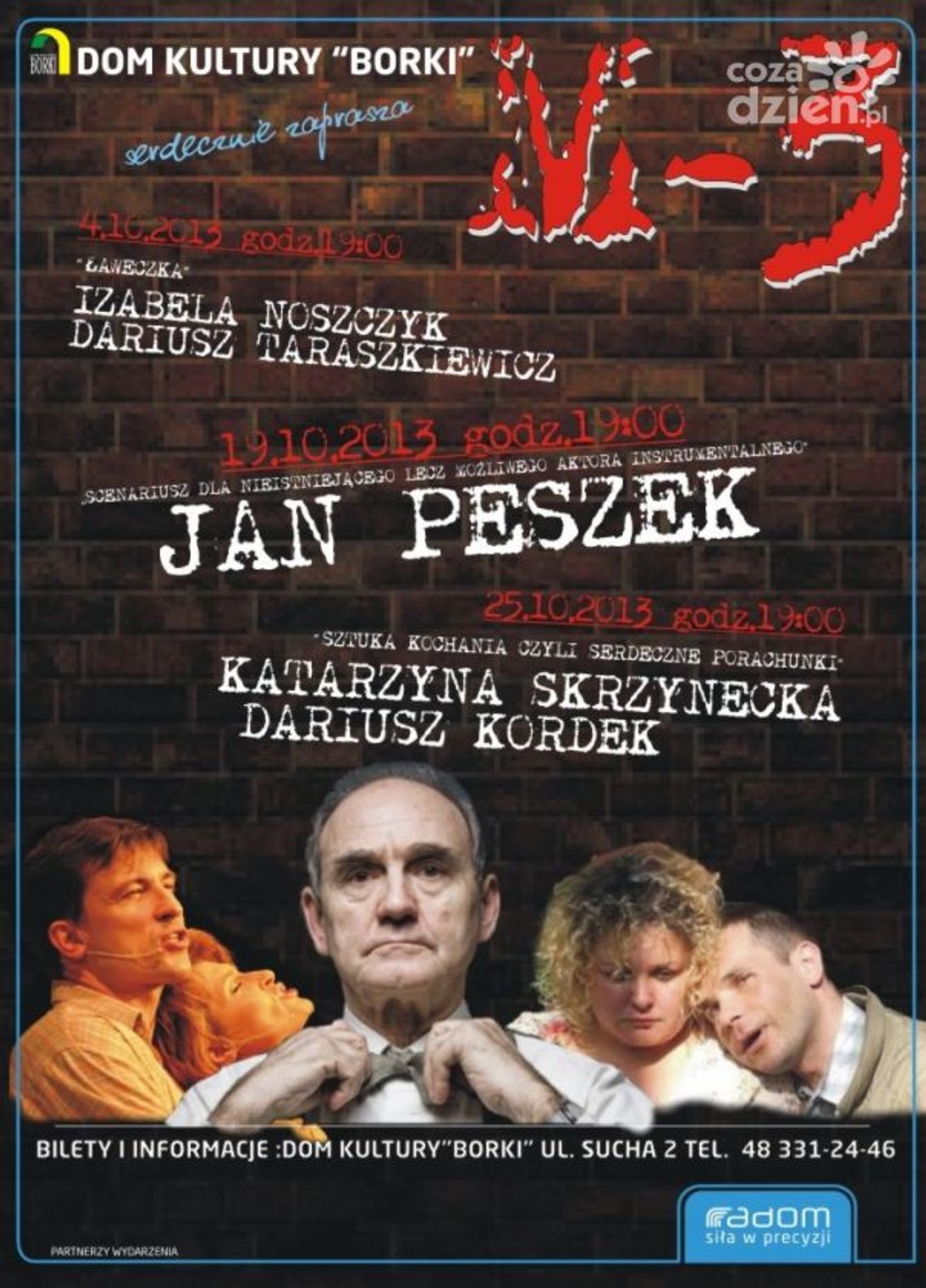 Jan Peszek z legendarnym spektaklem w Radomiu!