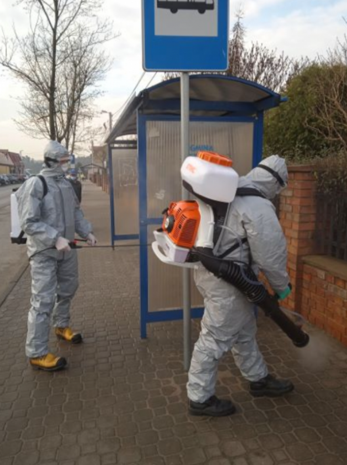 Jastrzębia. Dezynfekcja miejsc publicznych 