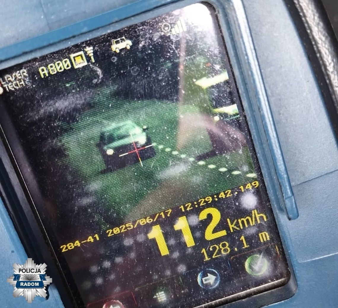 Jechał 112 km/h w terenie zabudowanym. Był nietrzeźwy i wiózł dziecko