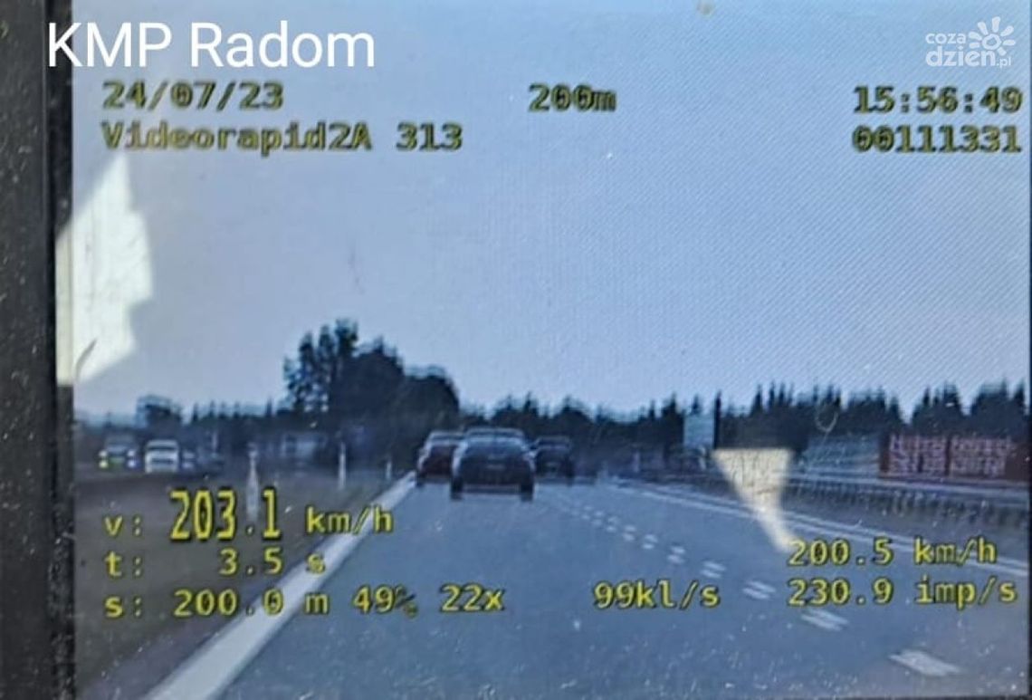 Jechał 203 km/h Jechał 203 km/h