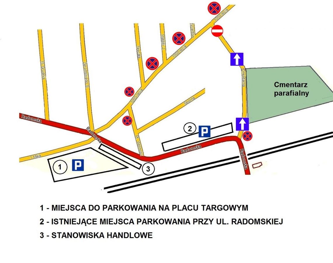 JEDLNIA LET. Organizacja ruchu we Wszystkich Świętych