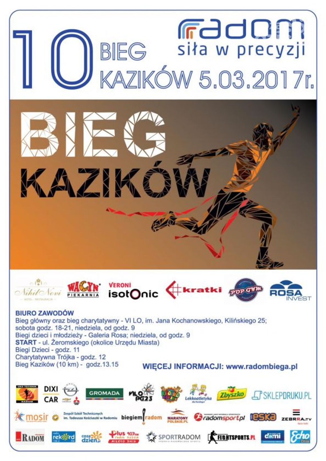 Jubileuszowy bieg Kazików! Zapisz się już dziś!