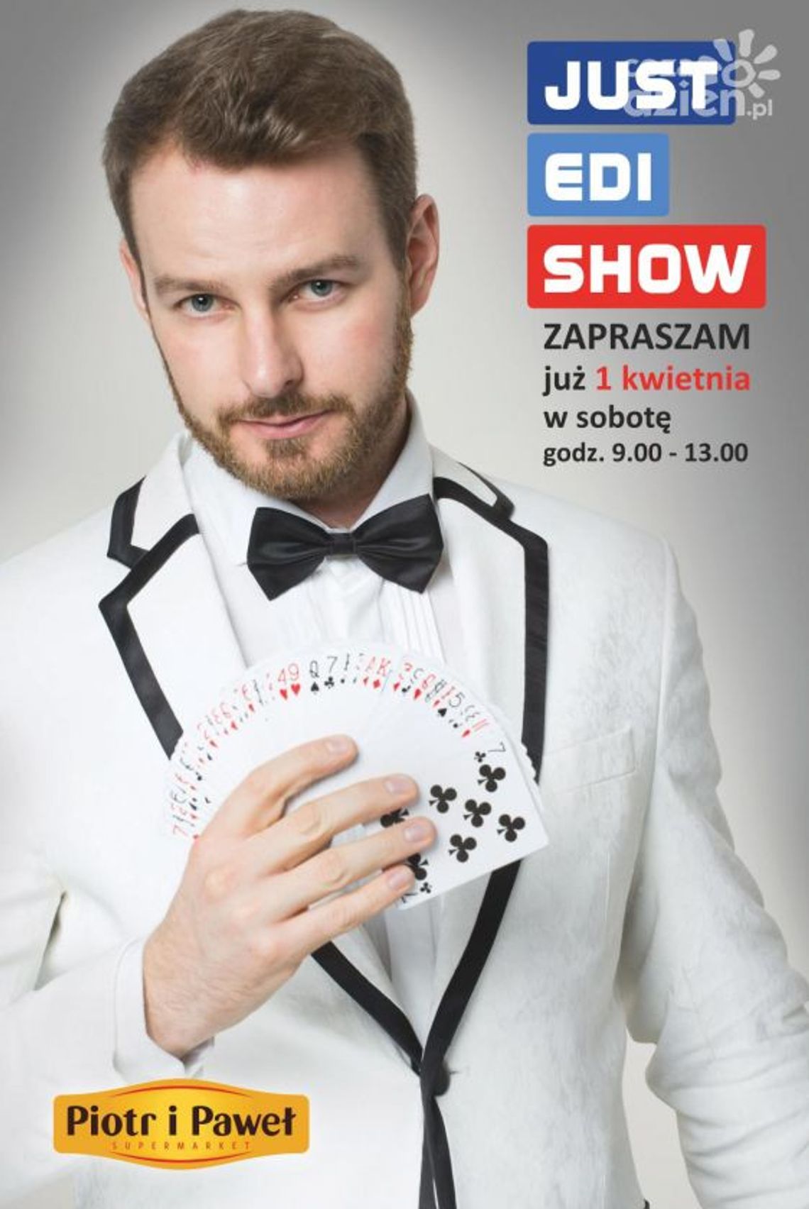 Just Edi Show w supermarkecie Piotr i Paweł
