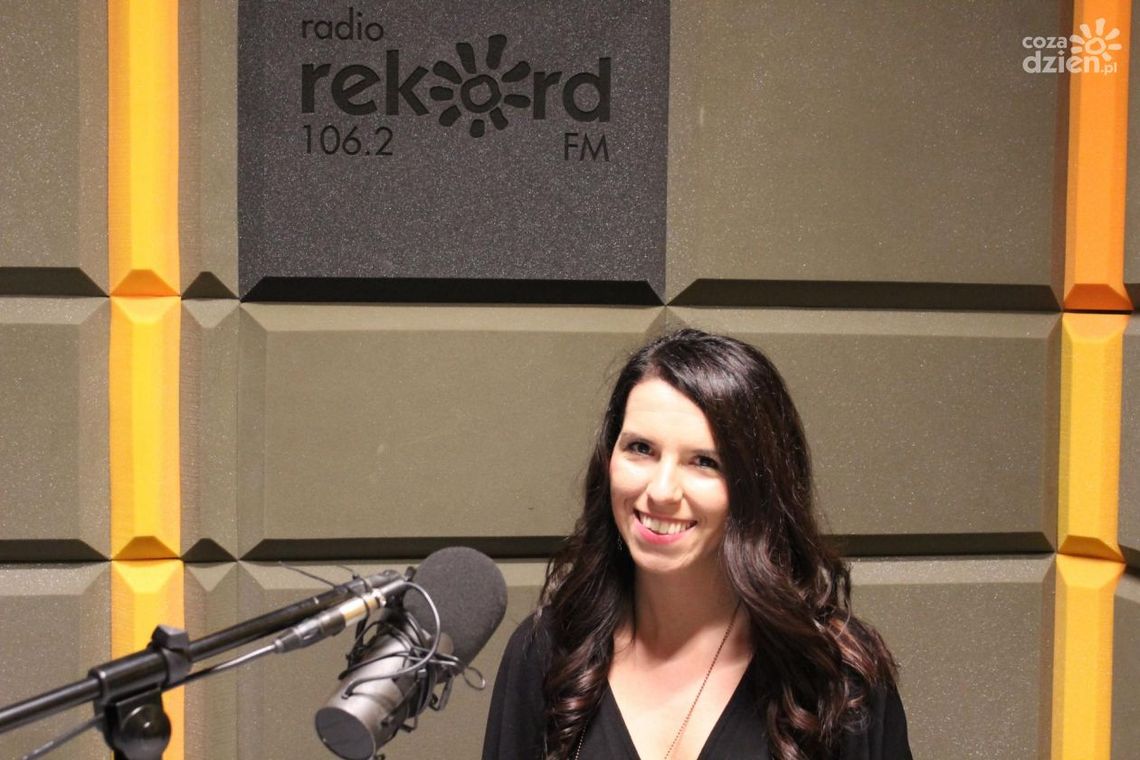 Justyna Dobroć - rozmowa w studiu lokalnym Radia Rekord